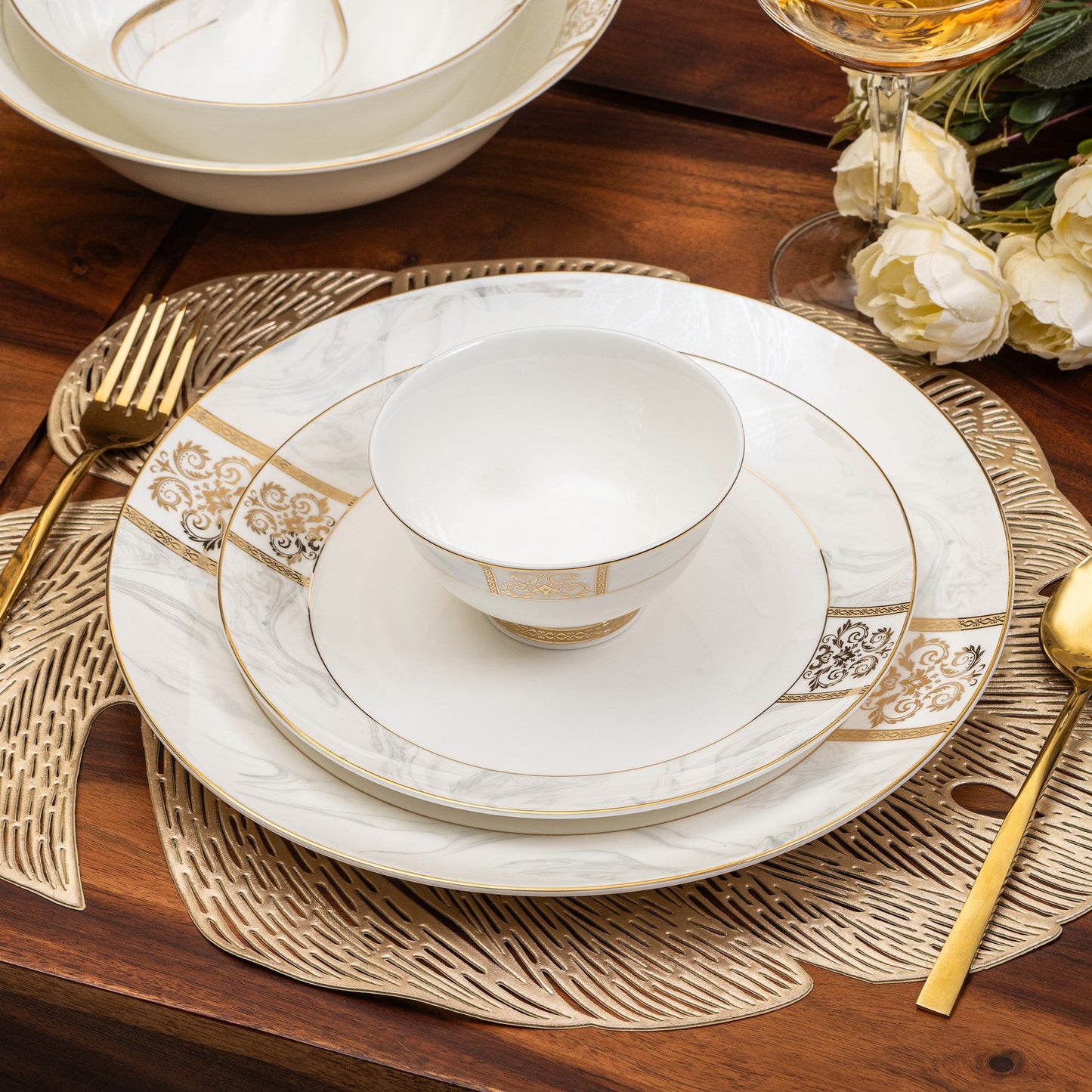 Regency Gold 51 Pcs Dinner Set