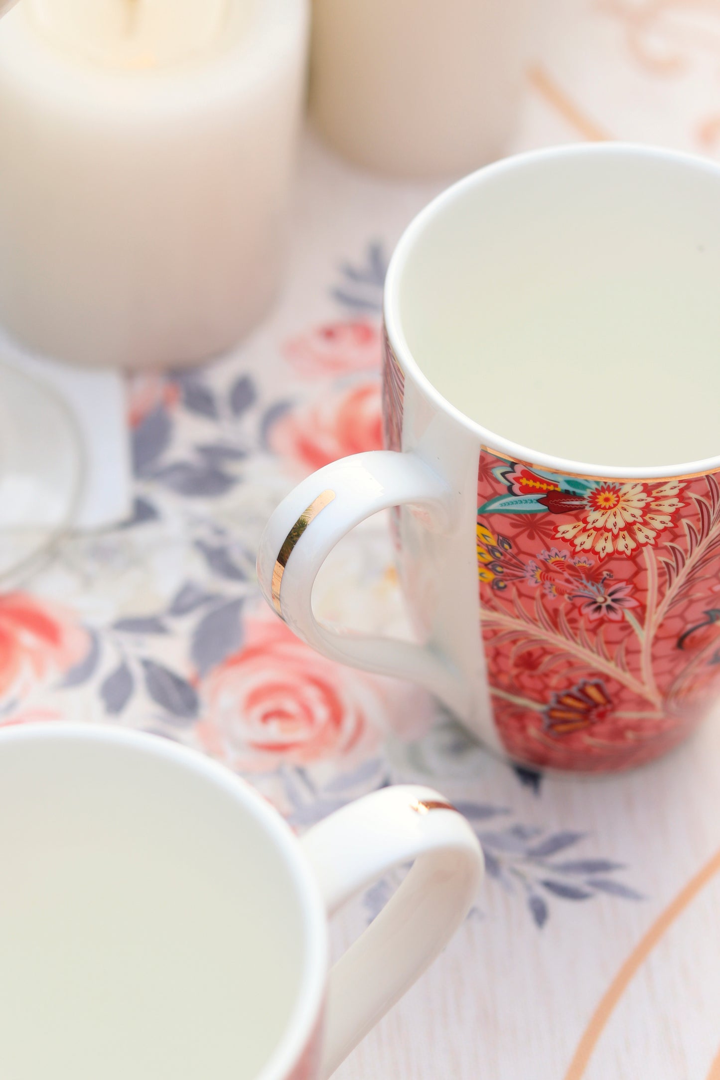 Scarlet Blume Coffee Mugs (Set of 2, 300 ML)
