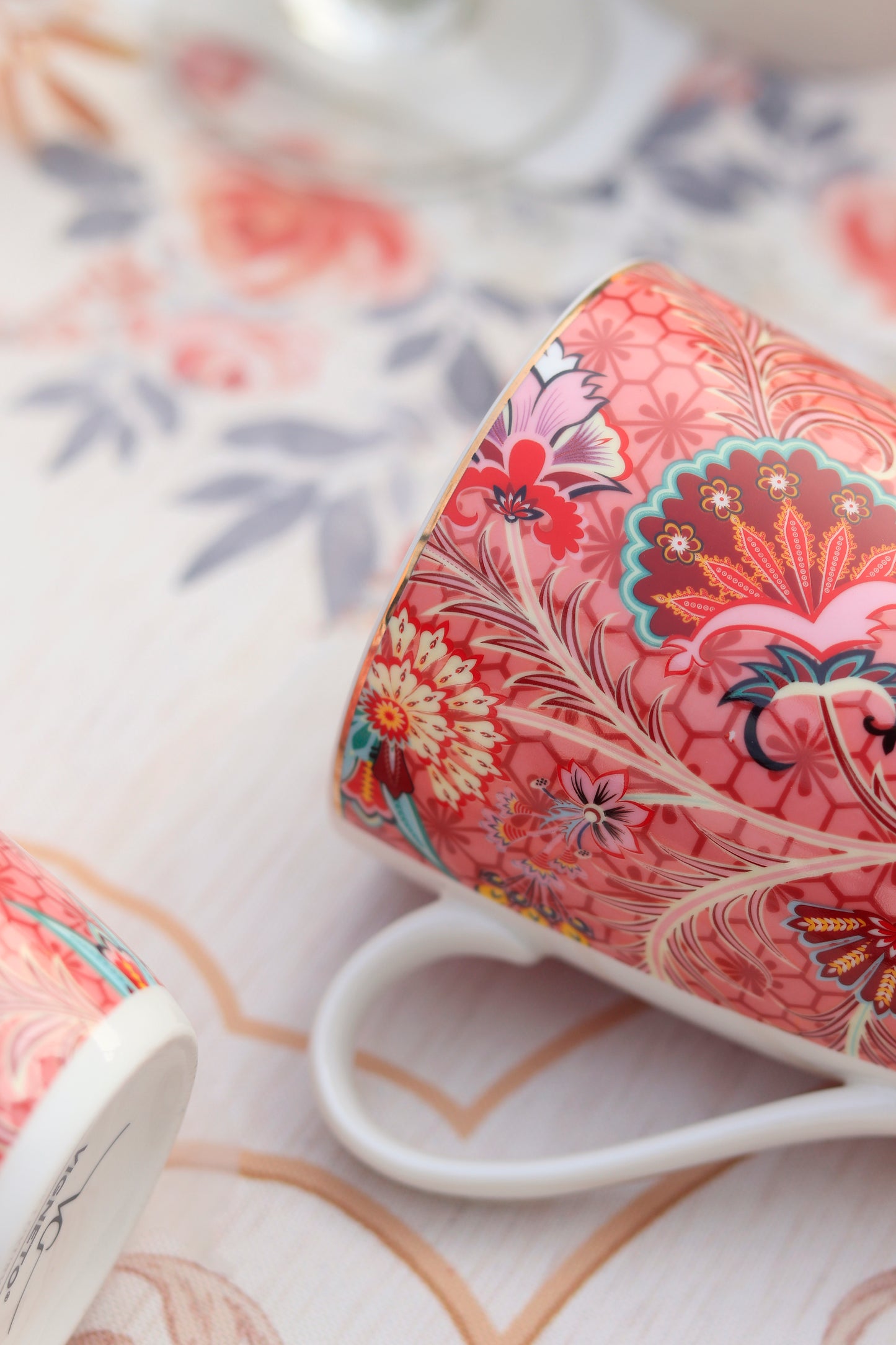 Scarlet Blume Coffee Mugs (Set of 2, 300 ML)
