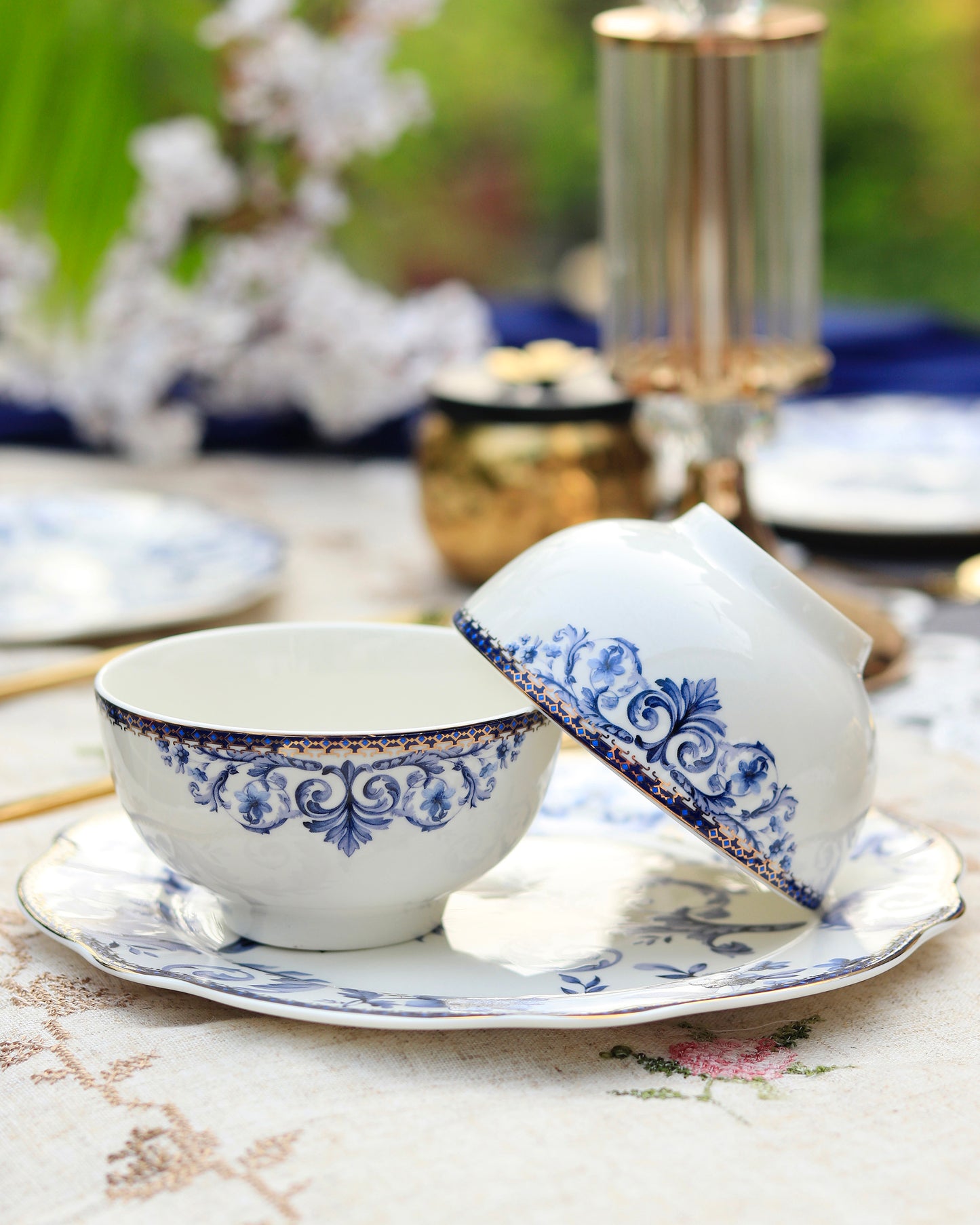 Midnight Blue 51 Pcs Dinner Set - Vigneto