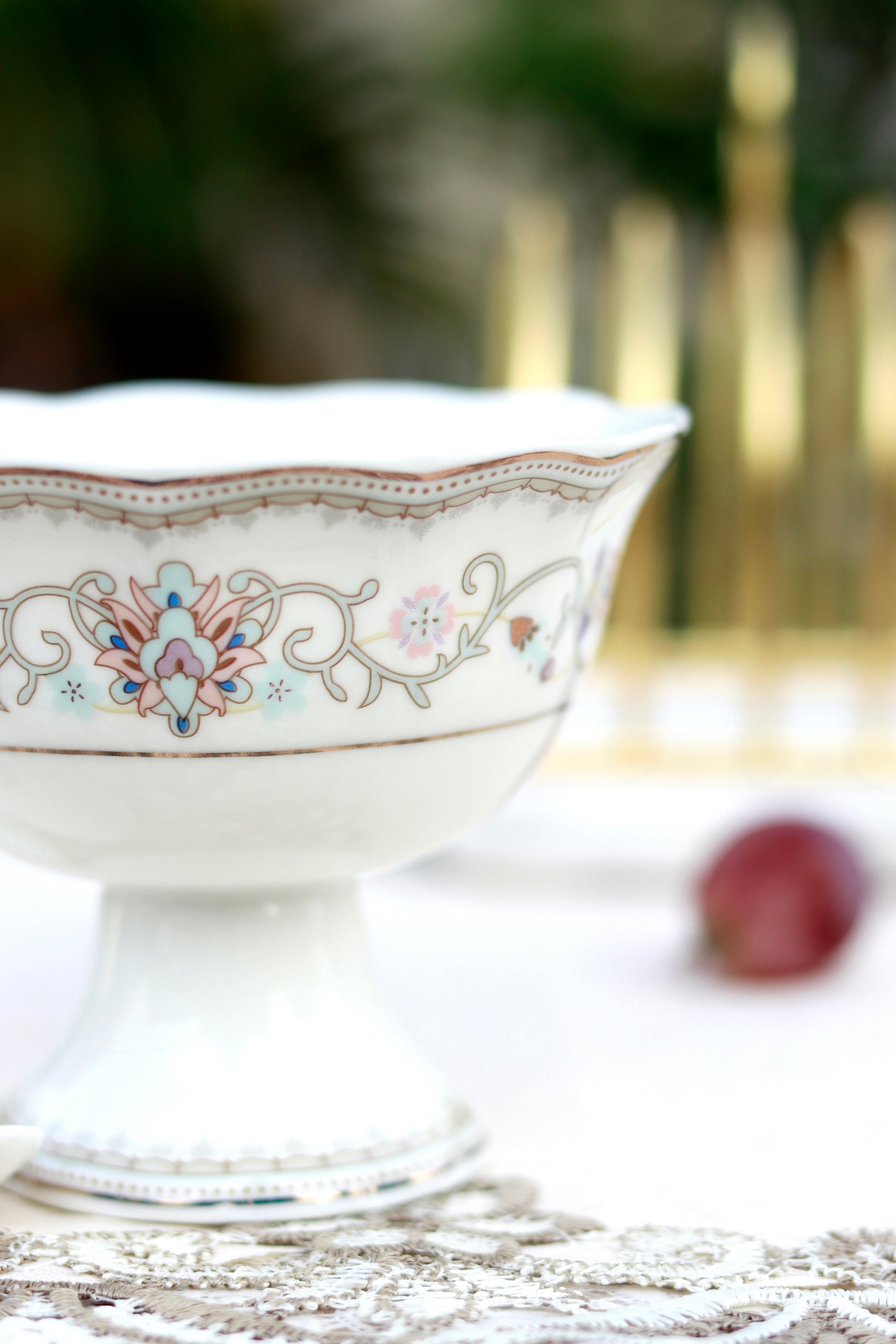White Pattern Dessert Cups (Set of 6) - Vigneto