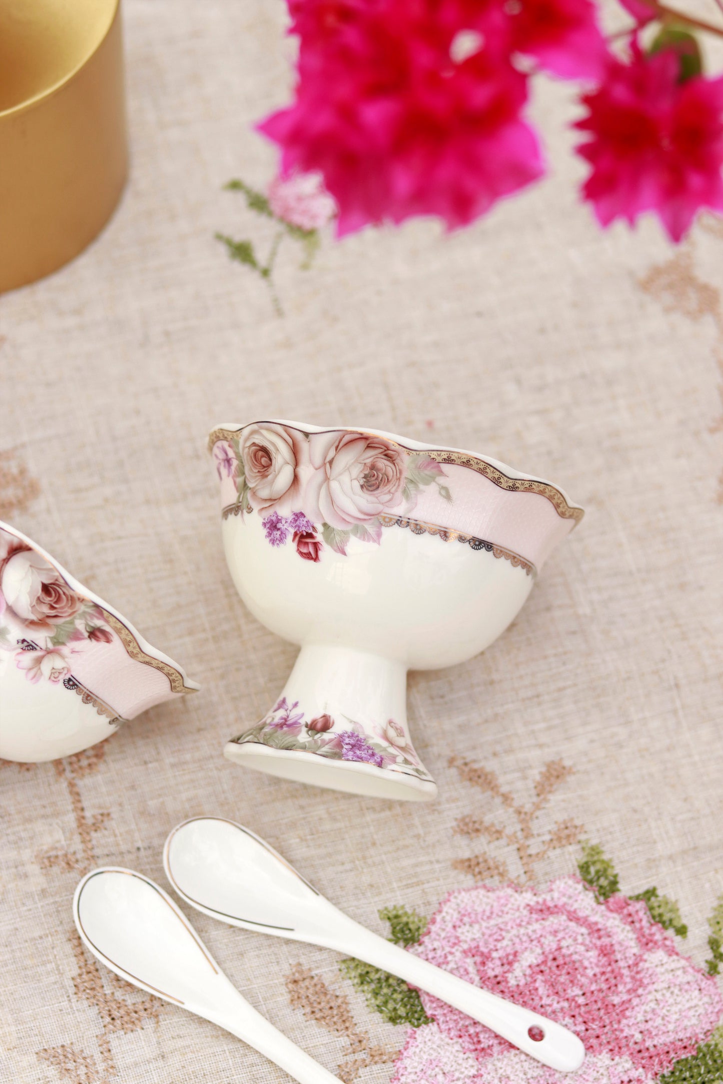 Rose Garden Dessert Cups (Set of 6) - Vigneto