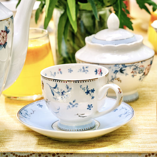 Spring Meadows Cup and Saucer Set (6 Cups and 6 Saucers) - Vigneto