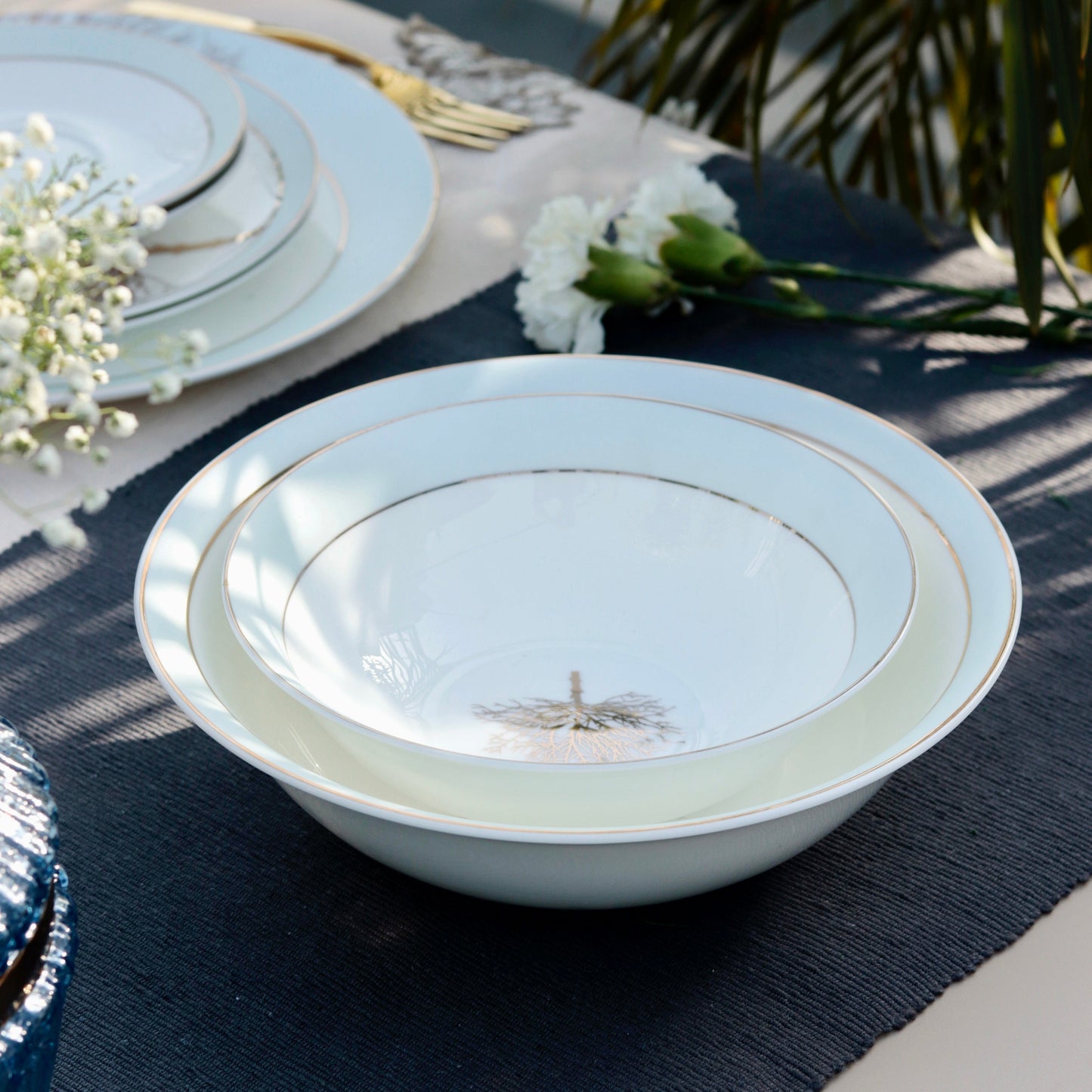 Celestial Blue 36 Pcs Dinner Set - Vigneto