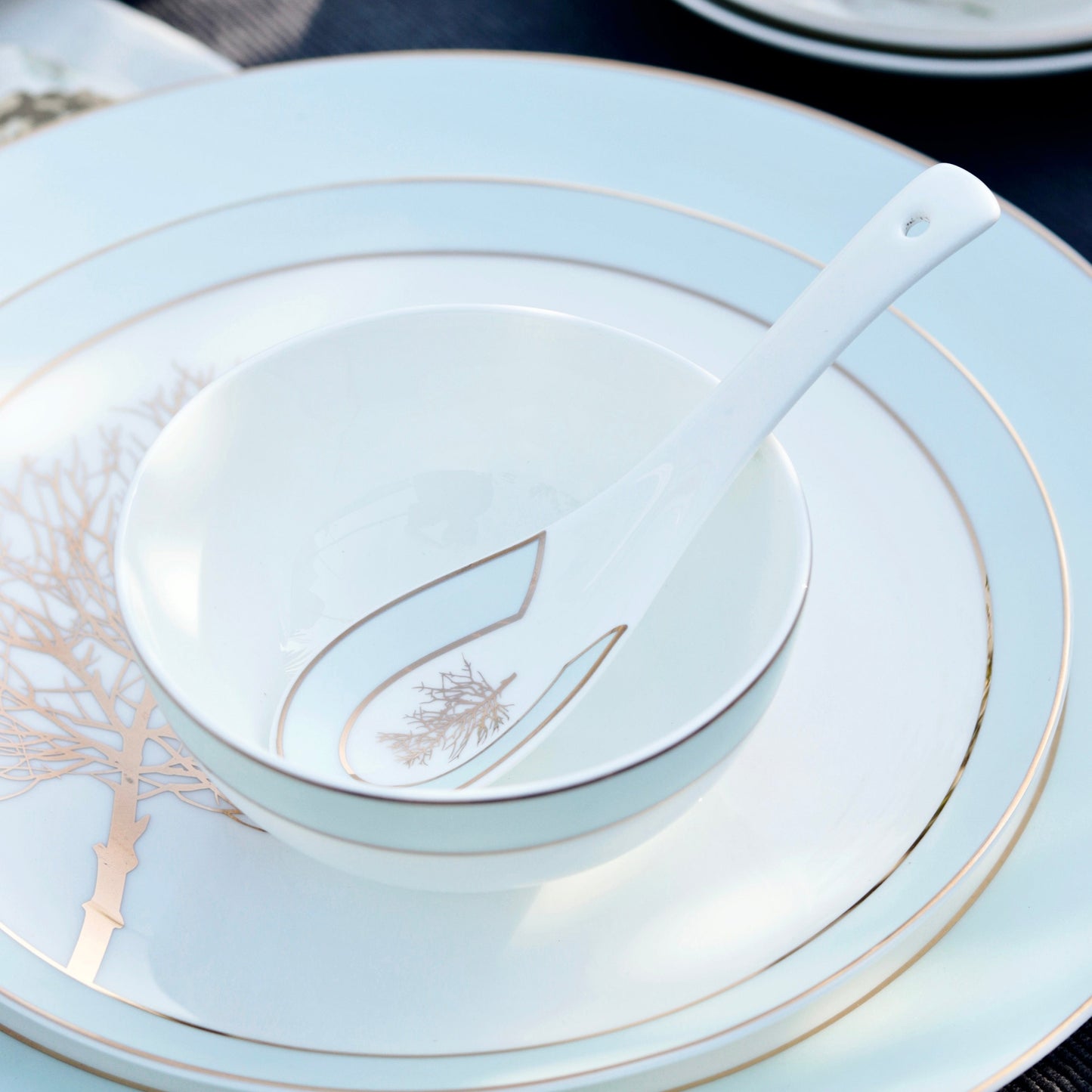 Celestial Blue 36 Pcs Dinner Set - Vigneto