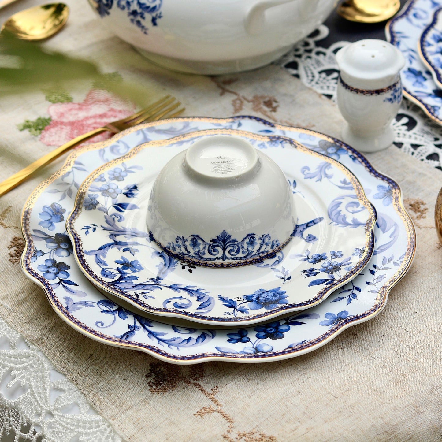 Midnight Blue 36 Pcs Dinner Set - Vigneto