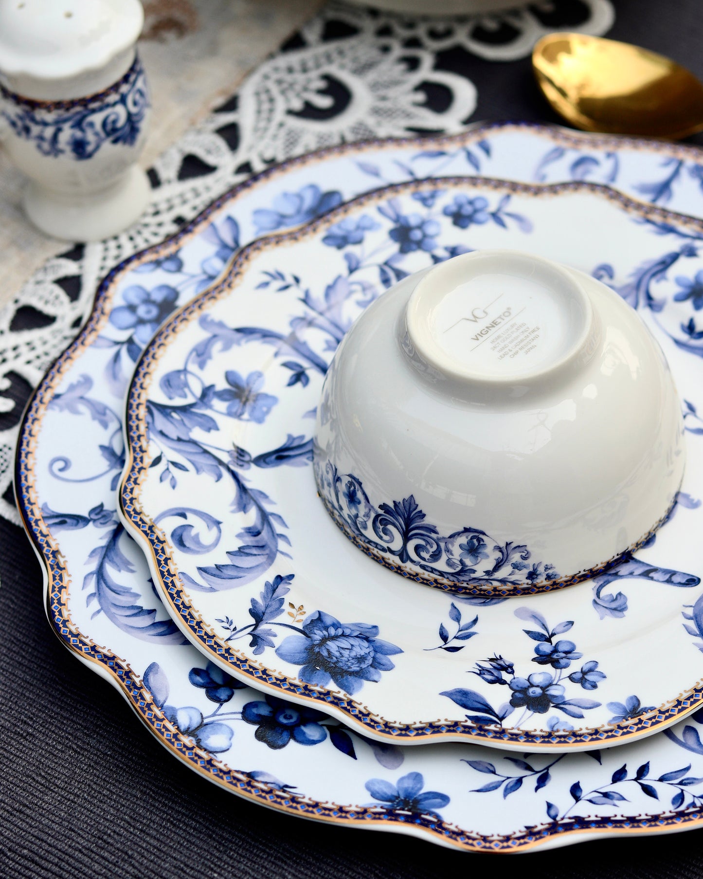 Midnight Blue 36 Pcs Dinner Set - Vigneto