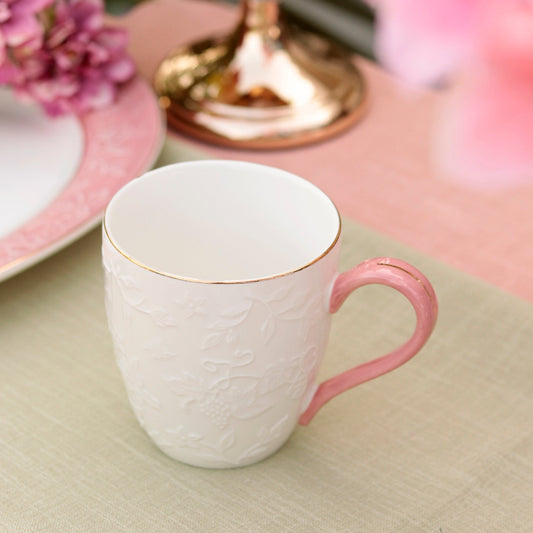 Pink Sapphire Coffee Mugs (Set of 2, 320 ML) - Vigneto