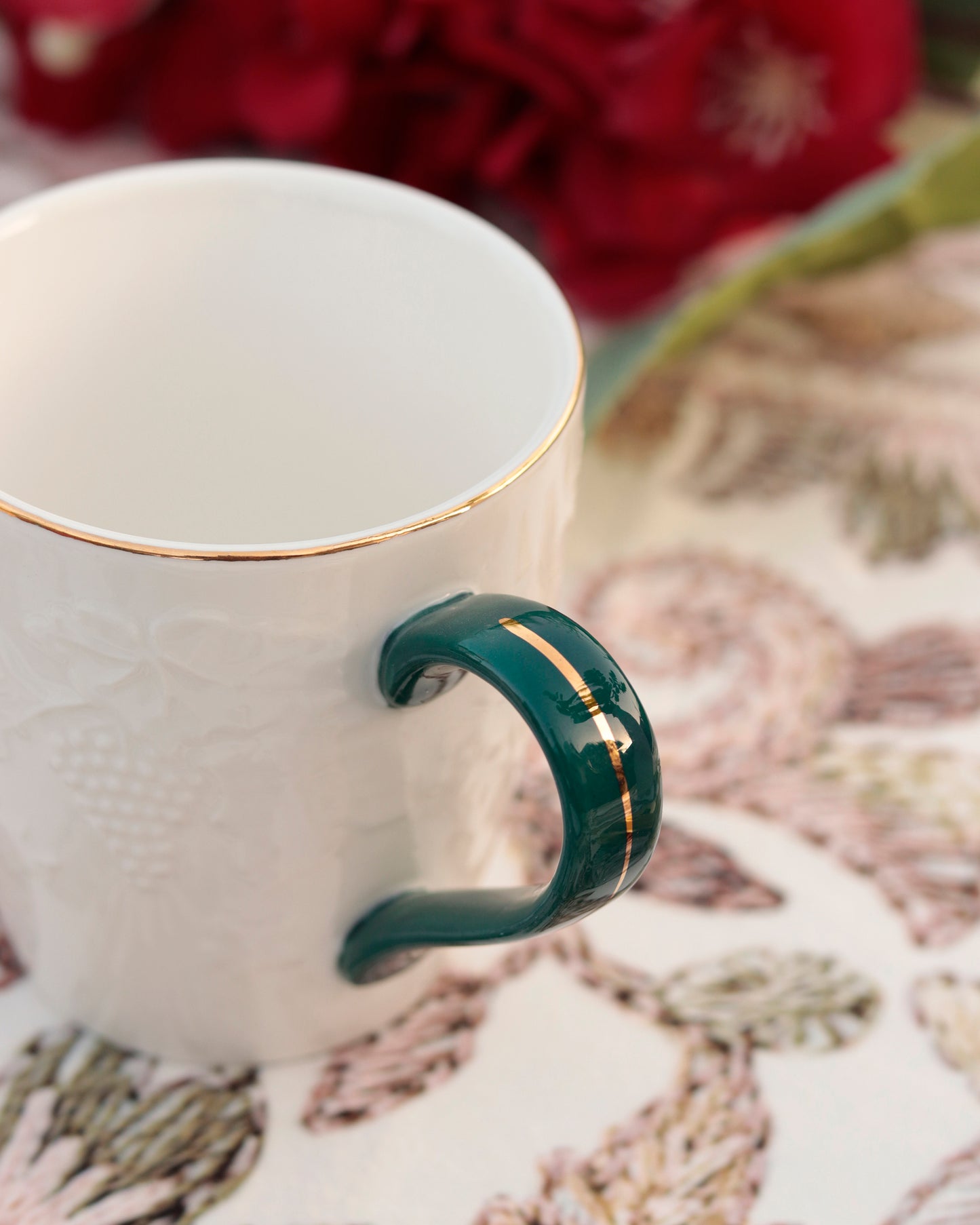 Emerald Green Mug Set (Capacity 170 ML, Set of 6) - Vigneto