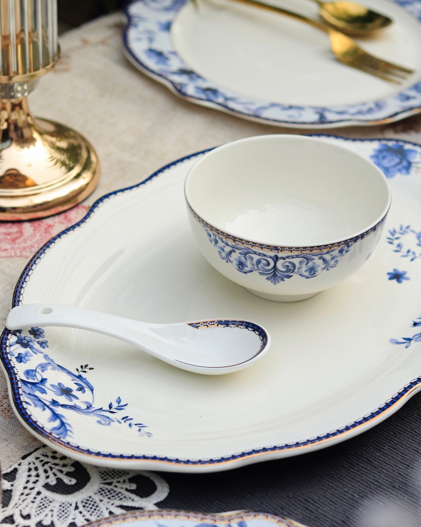 Midnight Blue 51 Pcs Dinner Set - Vigneto