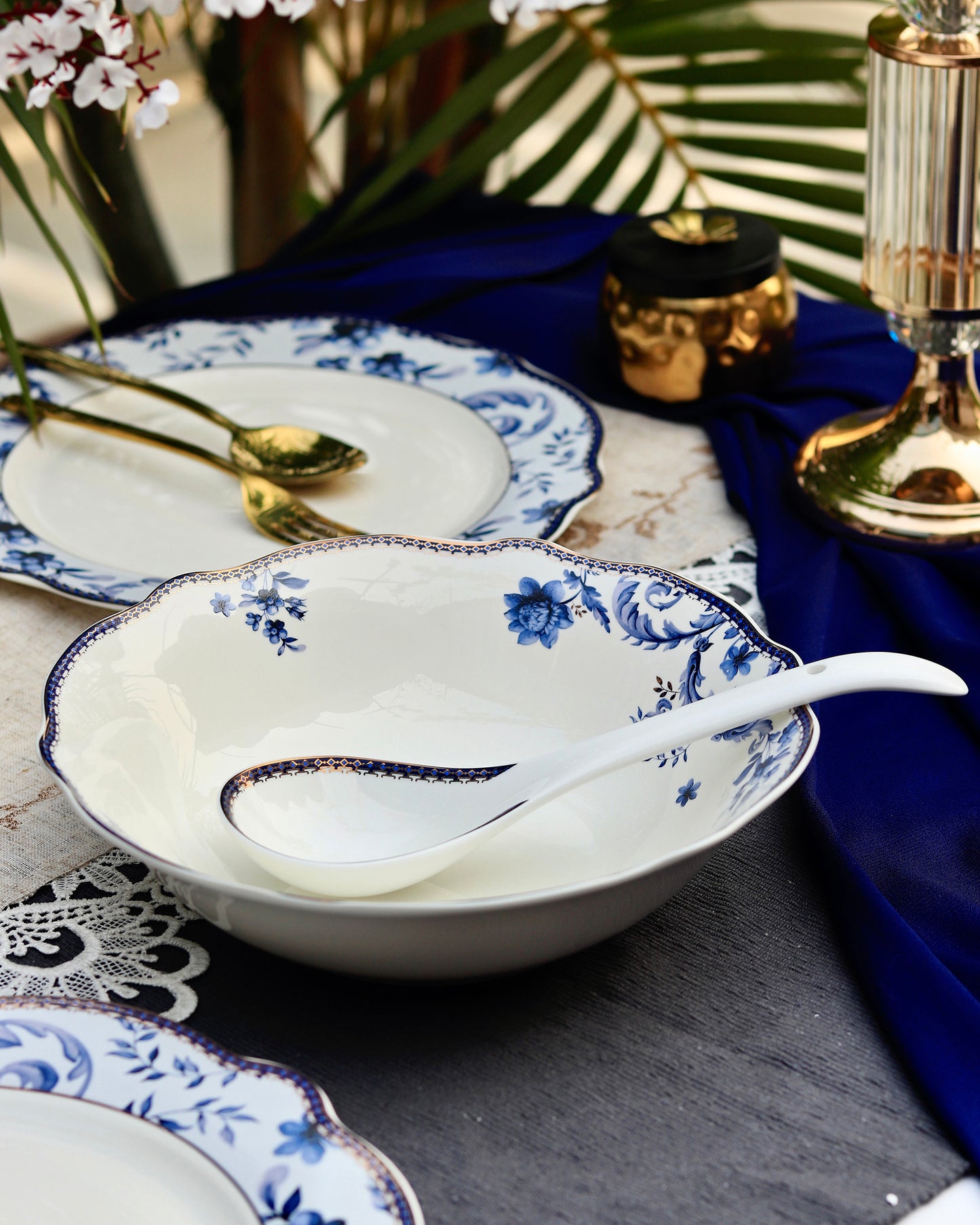 Midnight Blue 51 Pcs Dinner Set - Vigneto