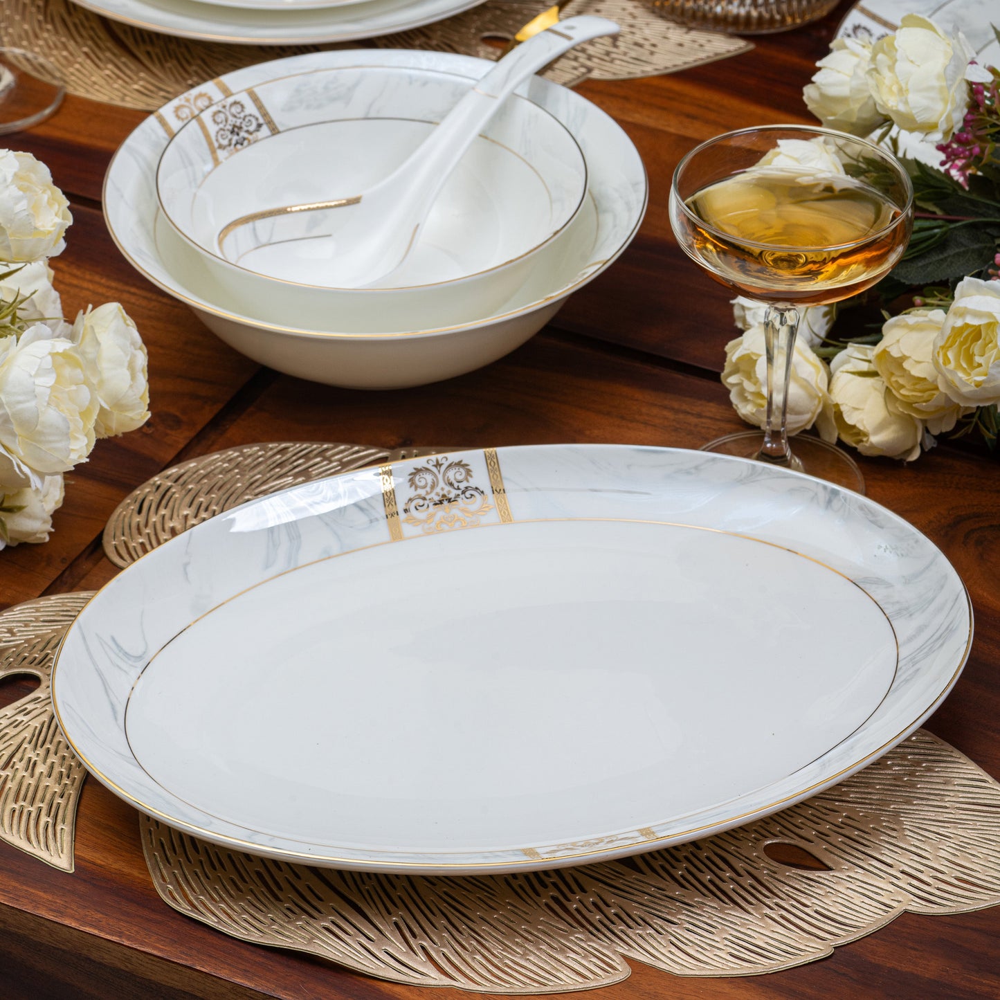 Regency Gold 51 Pcs Dinner Set