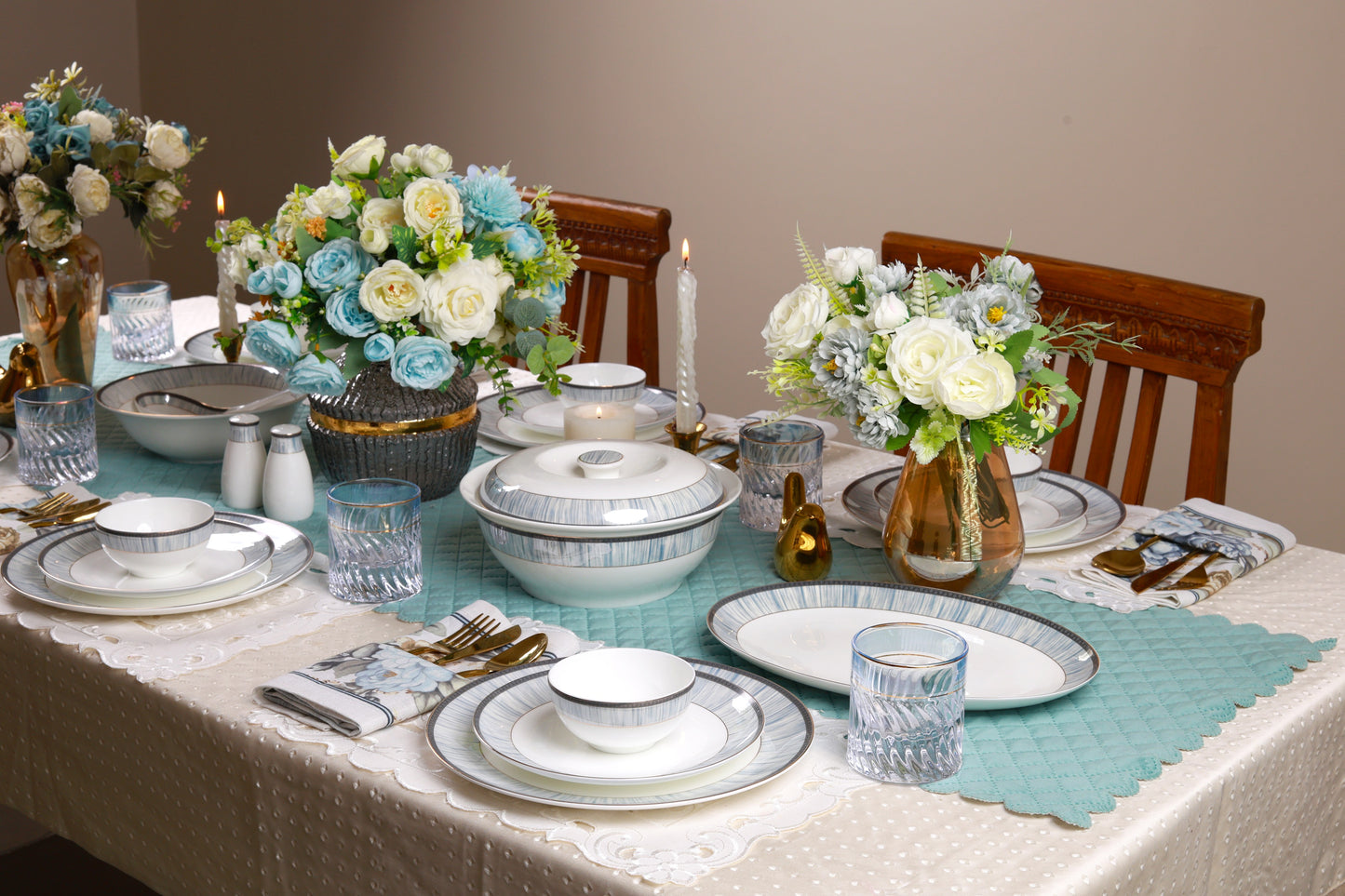 Royal Cascade 51 Pcs Dinner Set