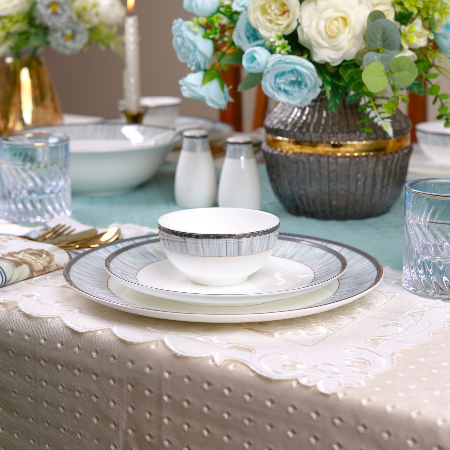 Royal Cascade 51 Pcs Dinner Set