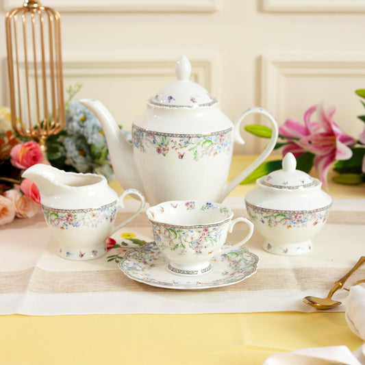 Flower Bed 15 Pcs Tea Set (Vintage Collection)