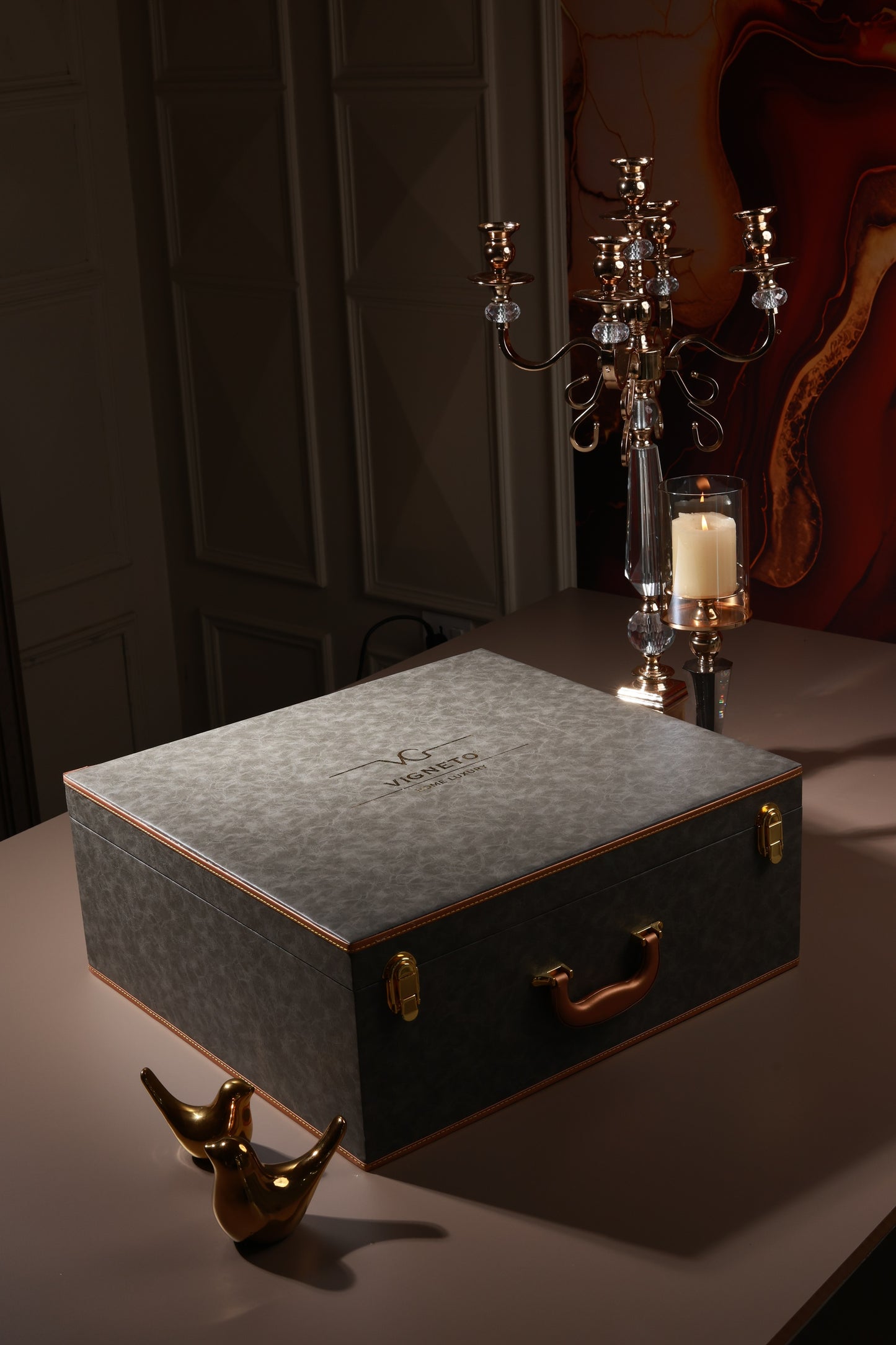 Gilded Realm 36 Pcs Dinner Set (Palace Collection, 24K Embossed Gold)