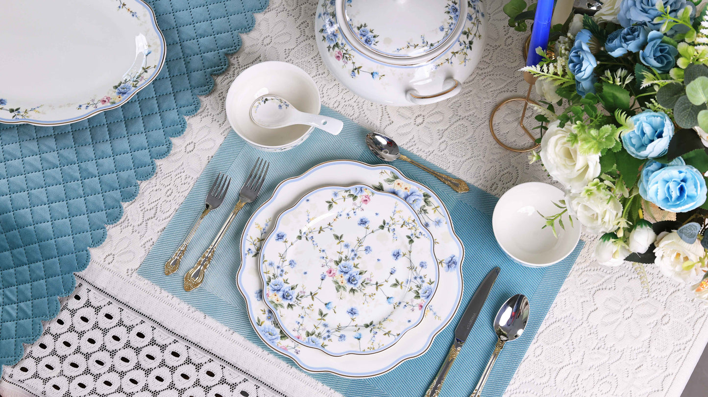 Yorkshire Bloom 59 Pcs Dinner Set