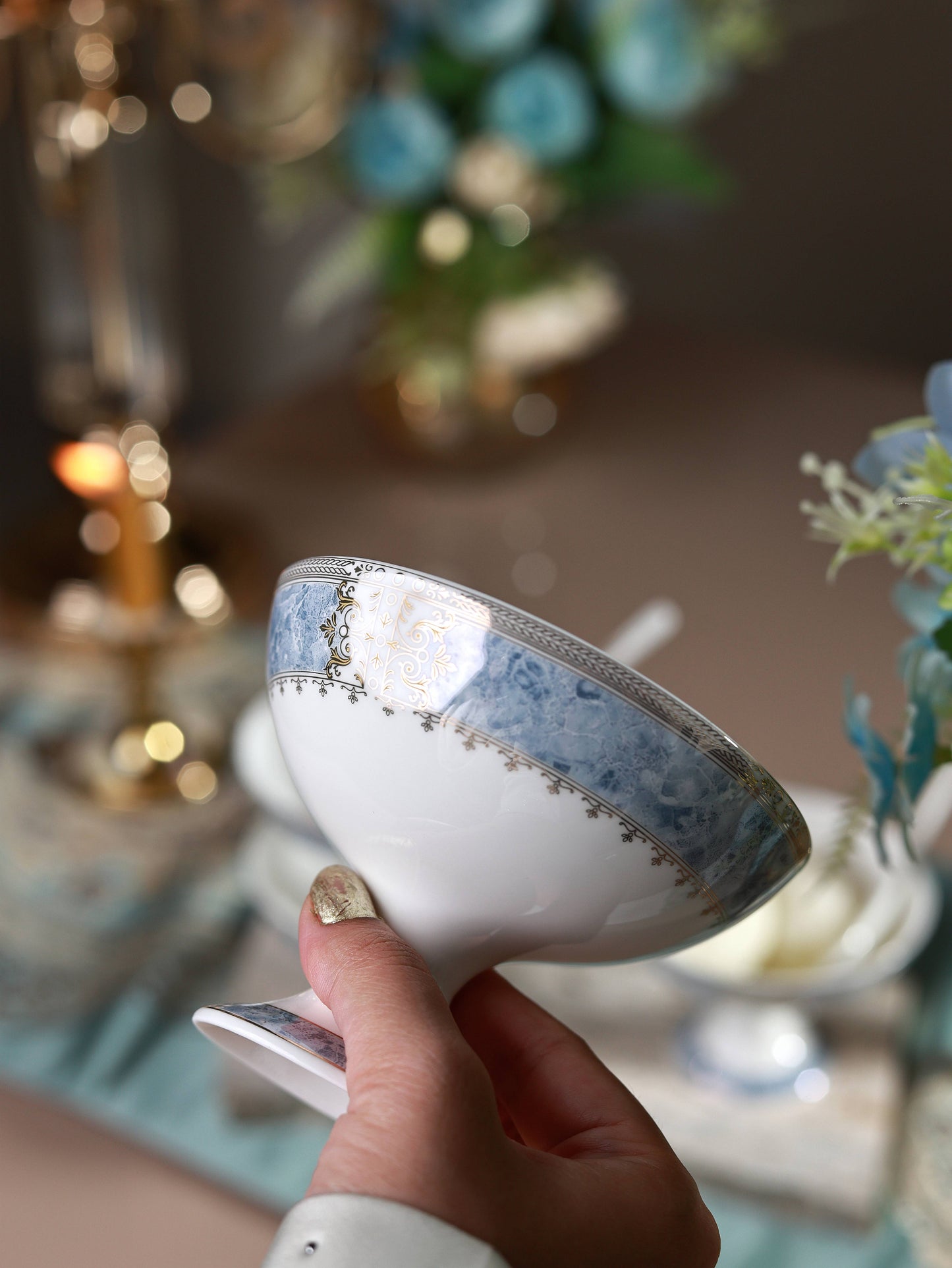 Majestique Blue Dessert Cups (Set of 6)