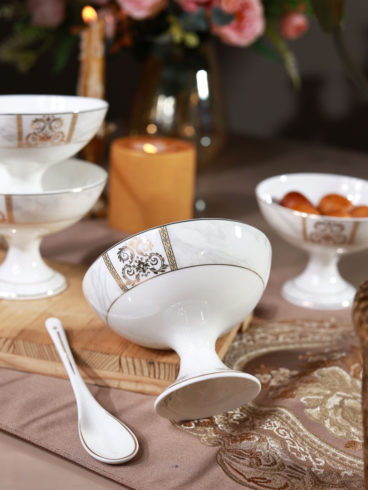 Regency Gold Dessert Cups (Set of 6)