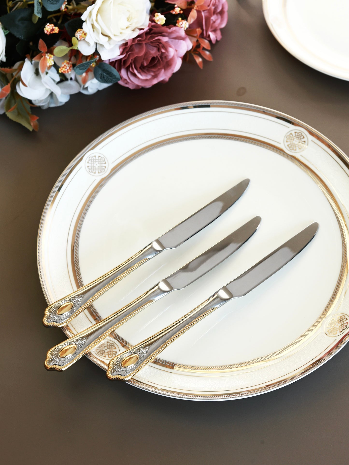 Empress Gold 65 Pcs Cutlery Set (Palace Collection, 24K Gold Plated)