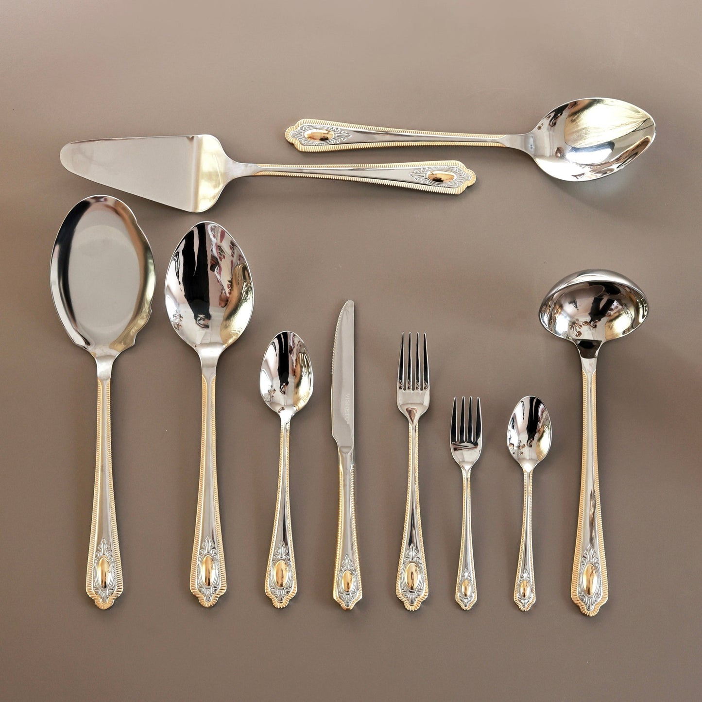 Empress Gold 65 Pcs Cutlery Set (Palace Collection, 24K Gold Plated)