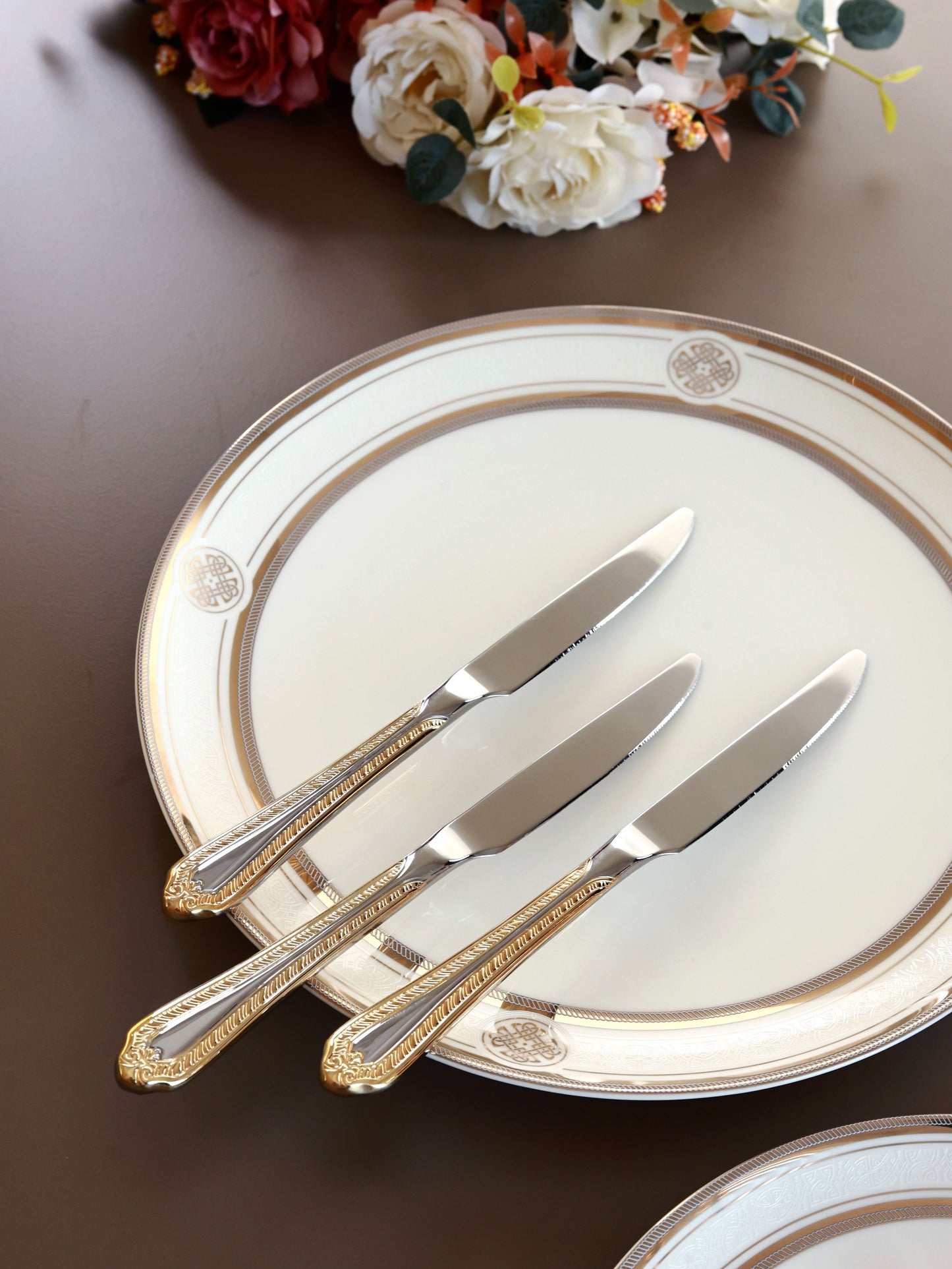 Venetian Gold 65 Pcs Cutlery Set (Palace Collection, 24K Gold Plated)