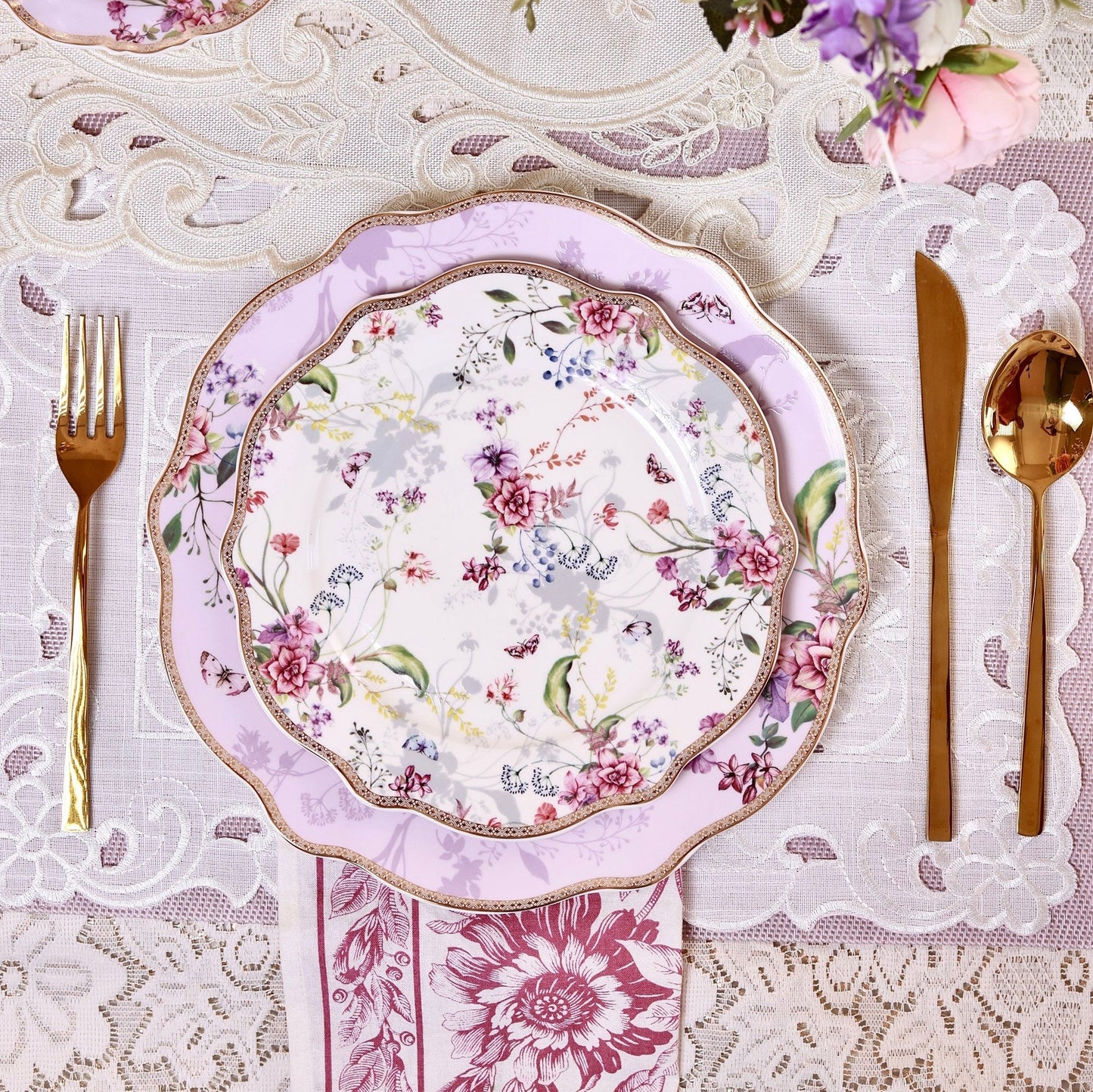 Lilac Garden 36 Pcs Dinner Set