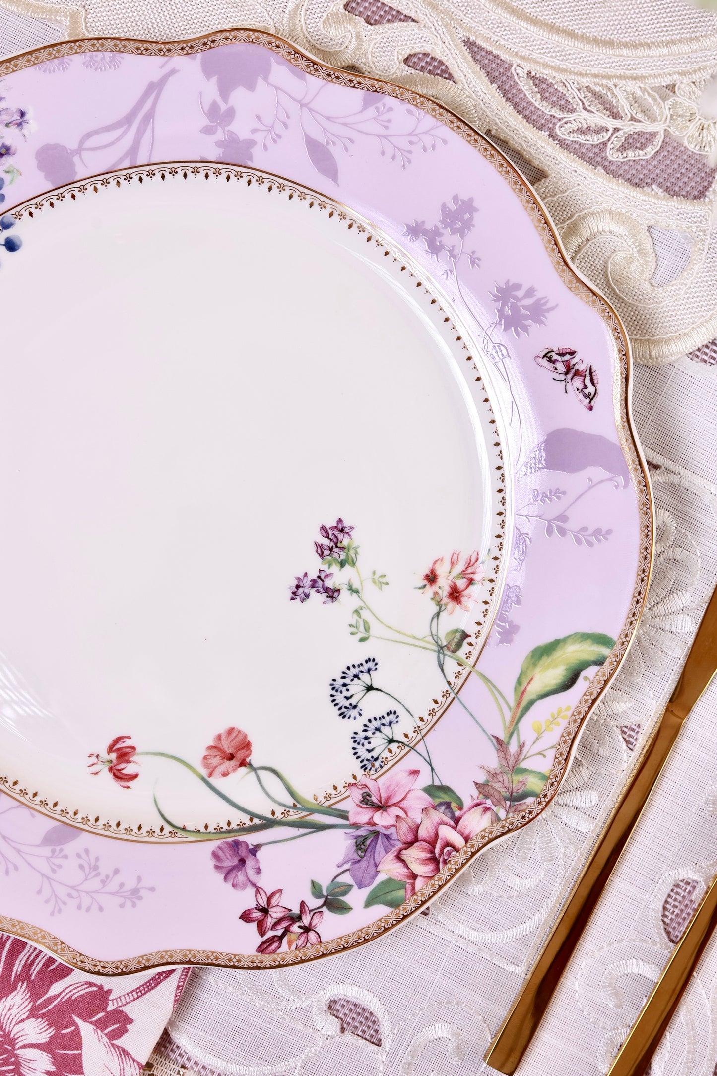 Lilac Garden 42 Pcs Dinner Set