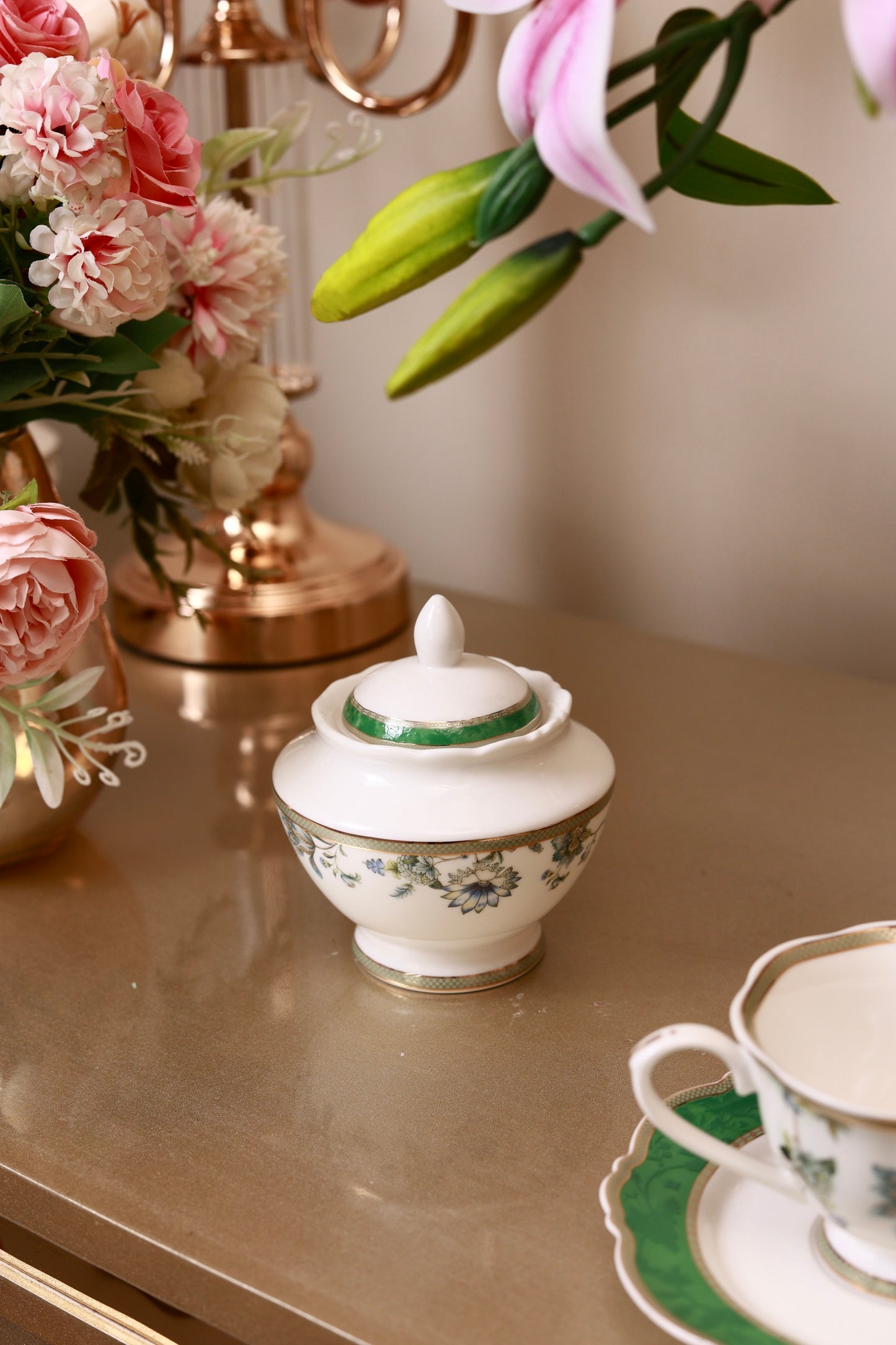 Tudor Green 15 Pcs Tea Set (Vintage Collection)