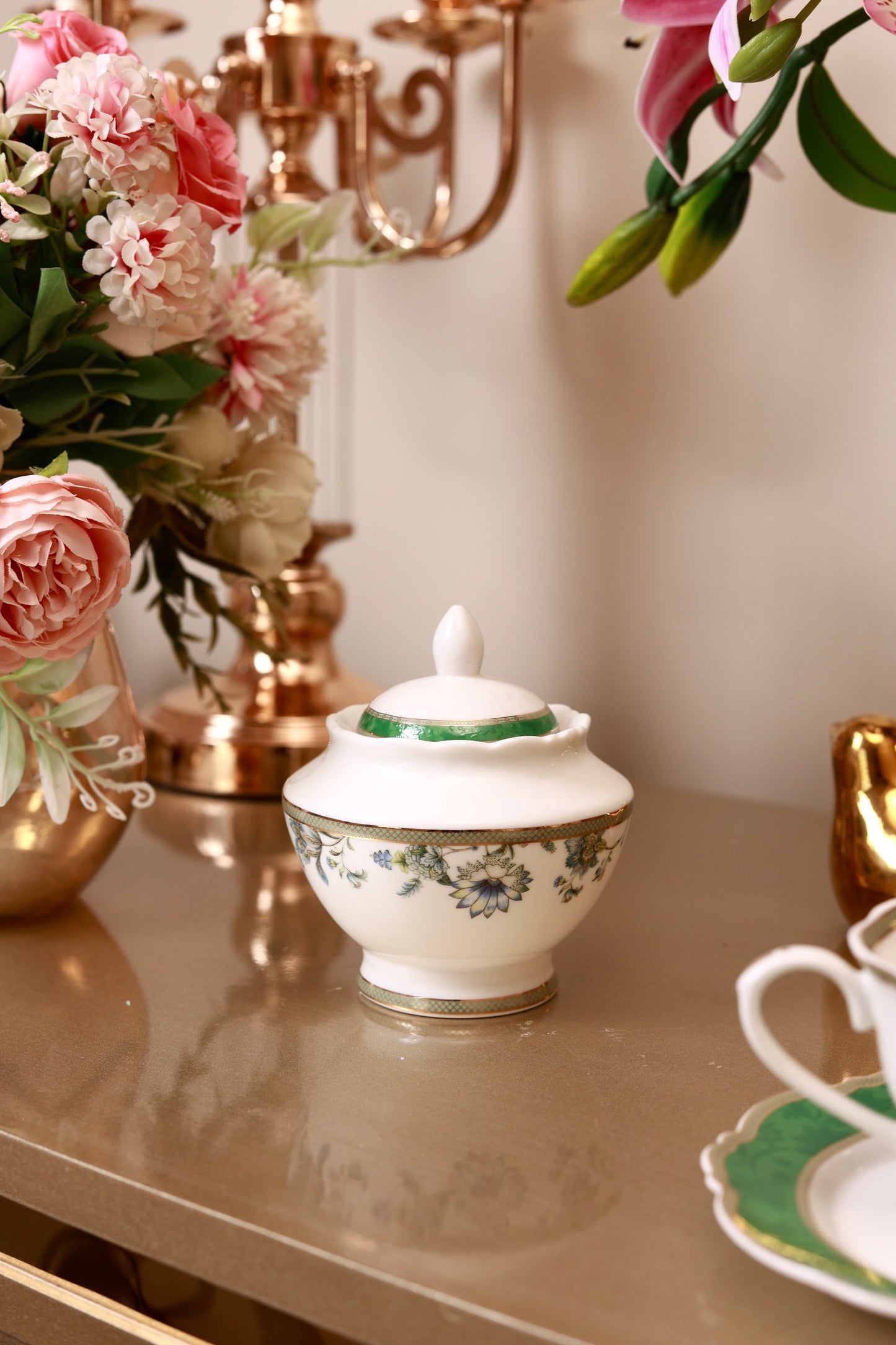 Tudor Green 15 Pcs Tea Set (Vintage Collection)