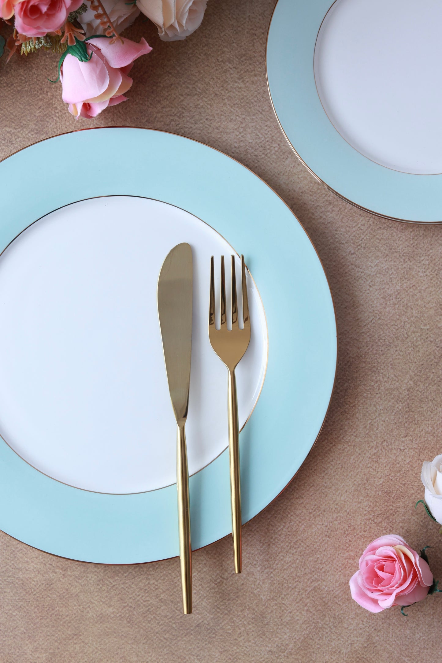 Round Knife (Shine Gold Finish, Set of 6) - Vigneto