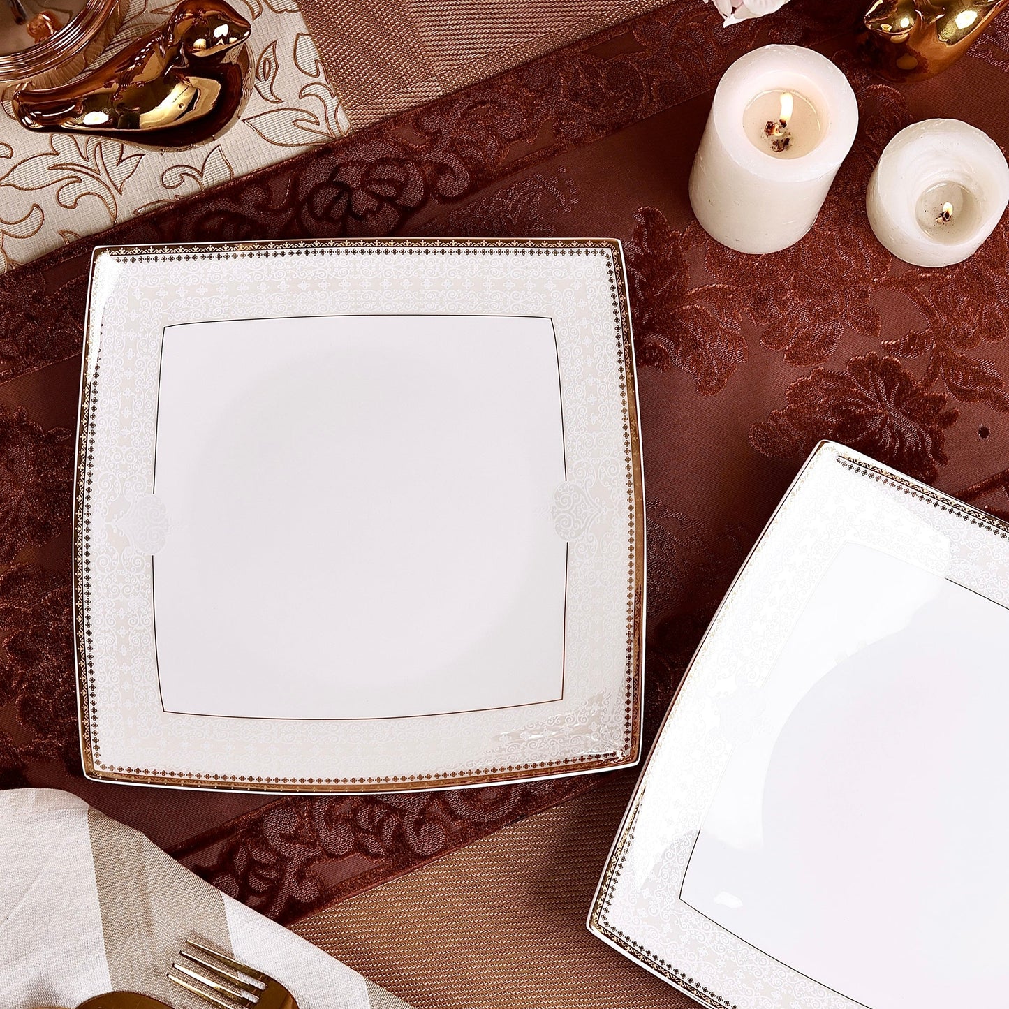 Persian Ivory Serving Platter (Set of 2)