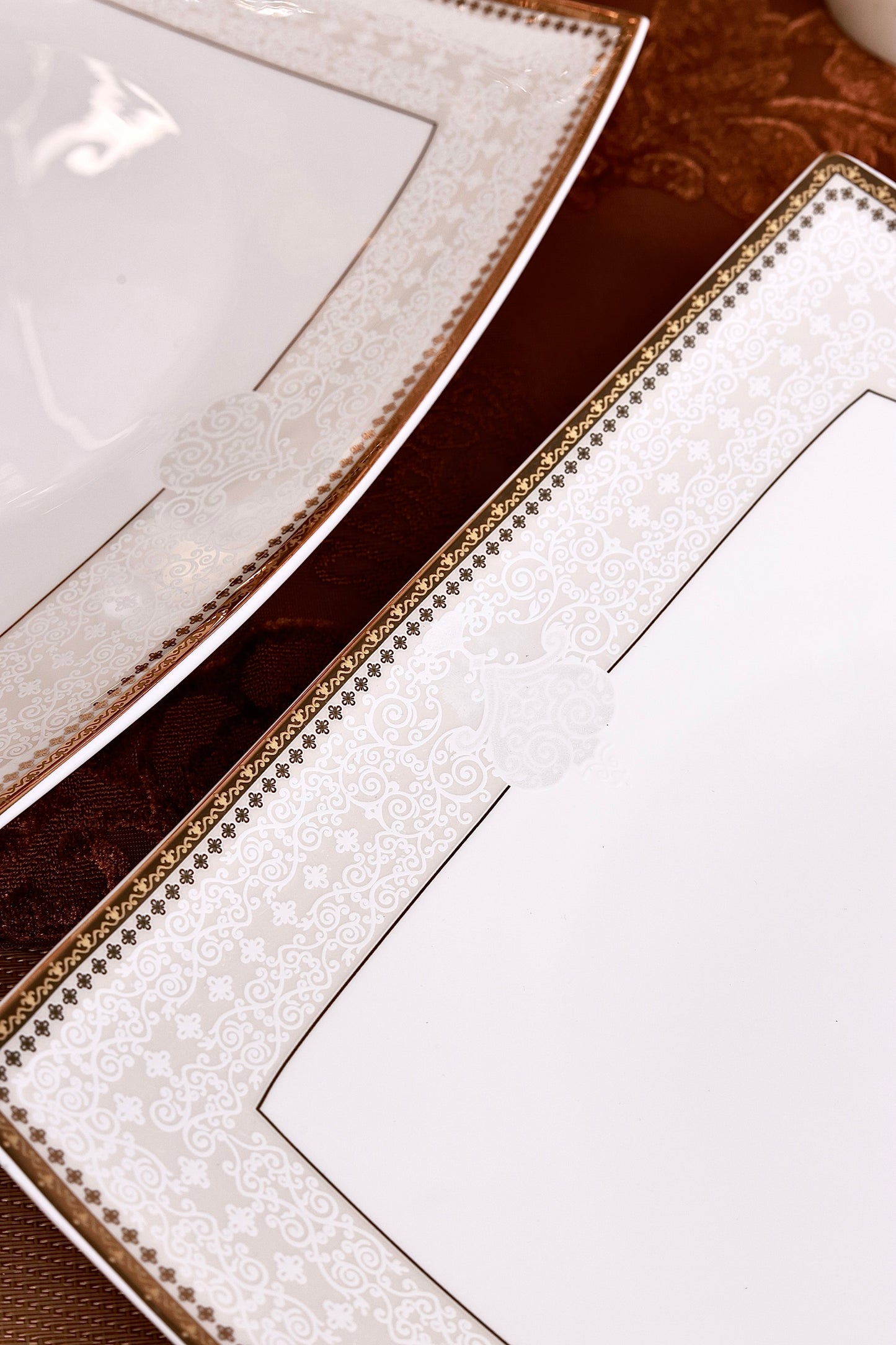 Persian Ivory Serving Platter (Set of 2)