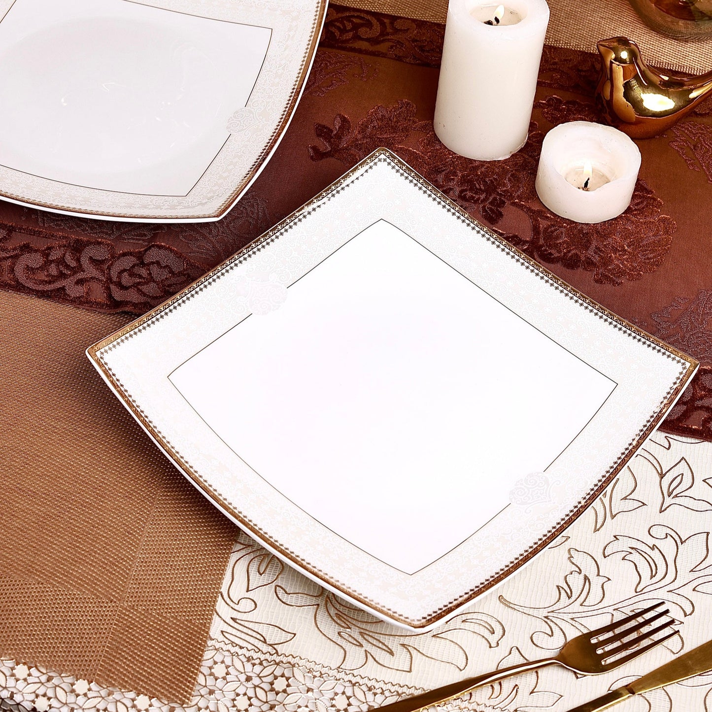 Persian Ivory Serving Platter (Set of 2)