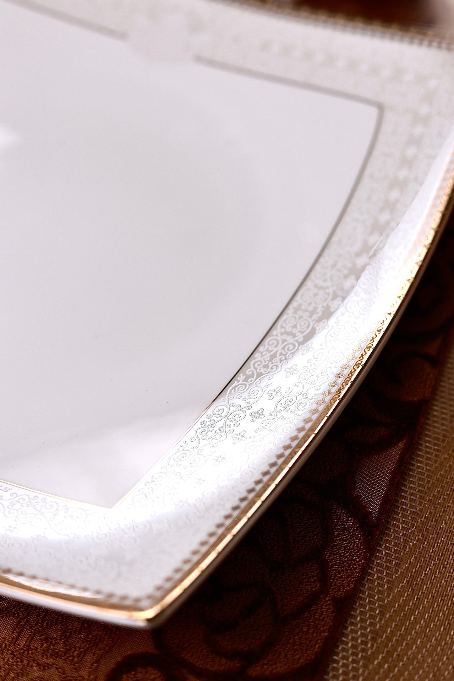 Persian Ivory Serving Platter (Set of 2)