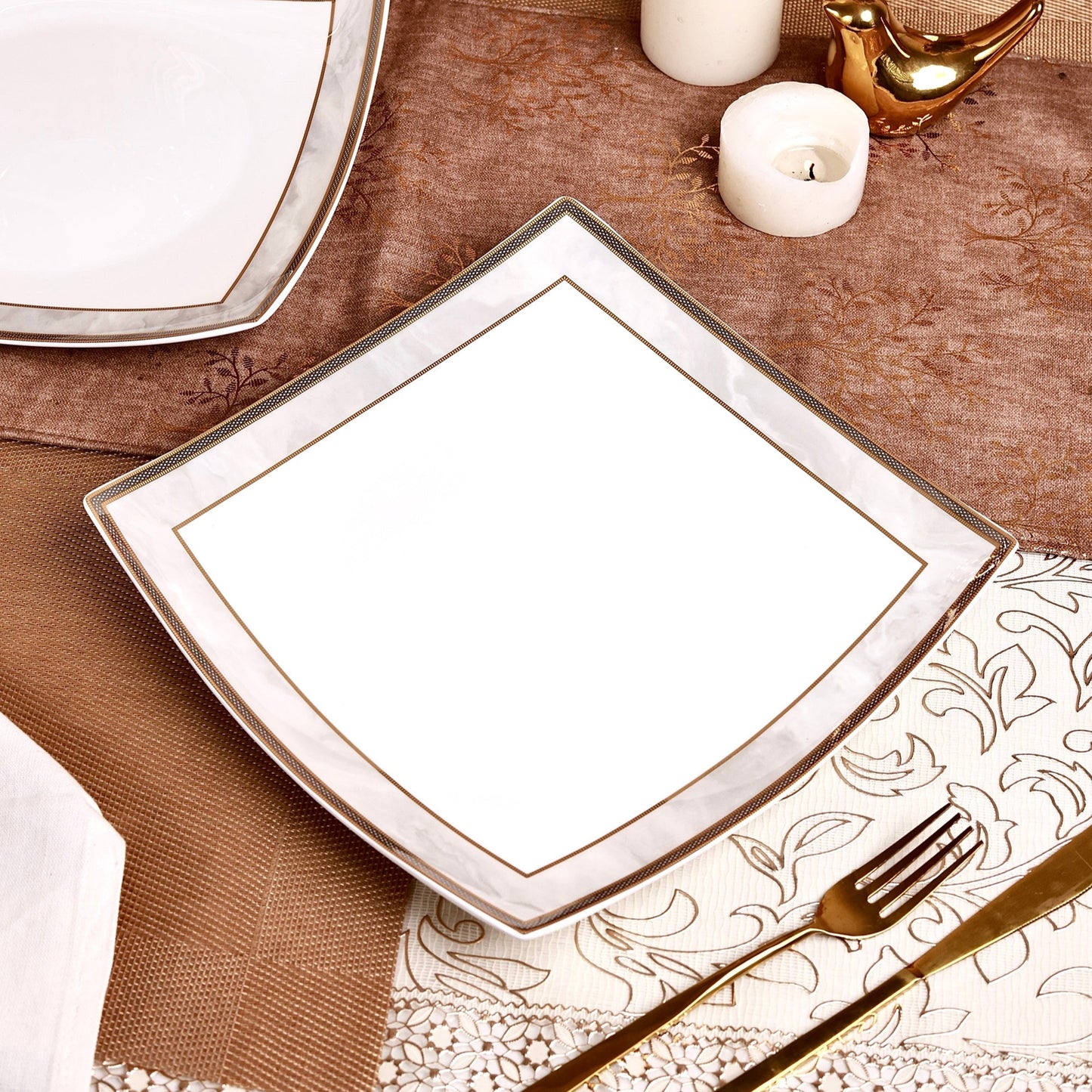 Oyster Pearl Serving Platter (Set of 2)