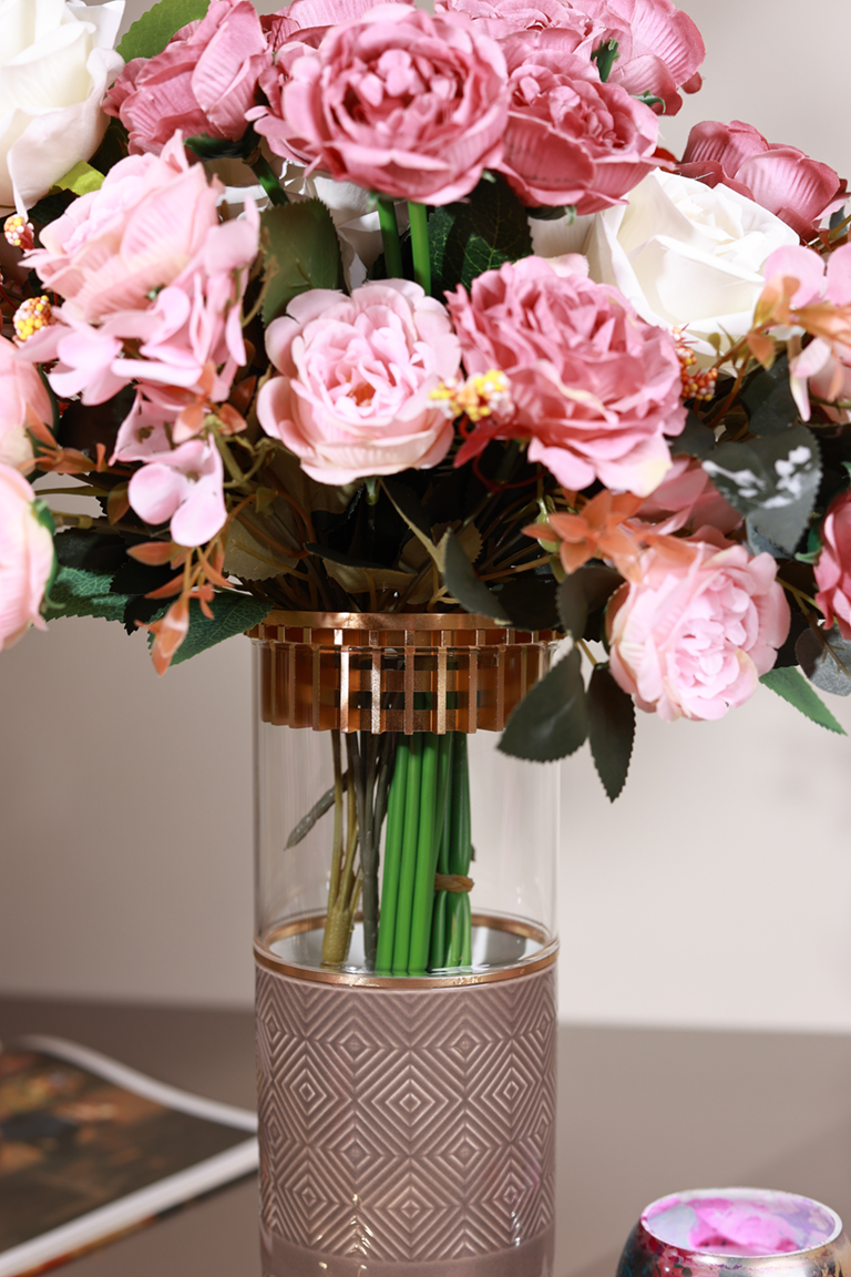Chestnut Flower Vase (Metal Collection, 24K Gold)