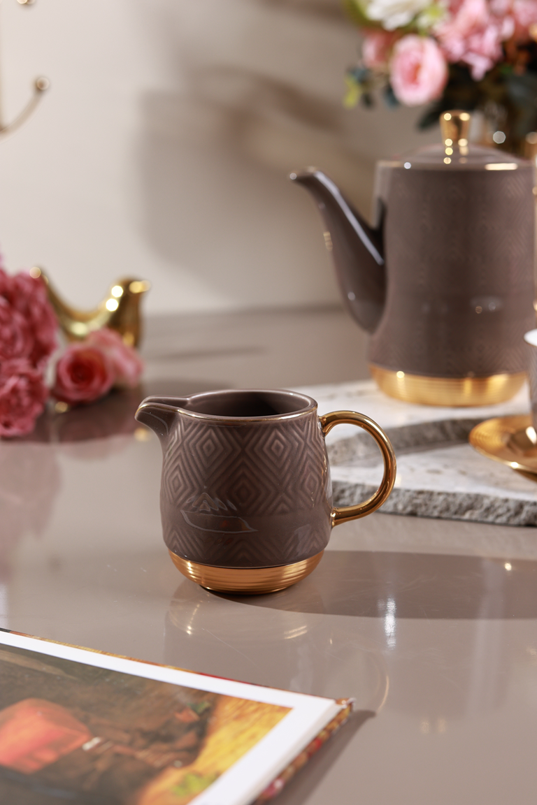 Chestnut 15 Pcs Tea Set (Metal Collection, 24K Gold)