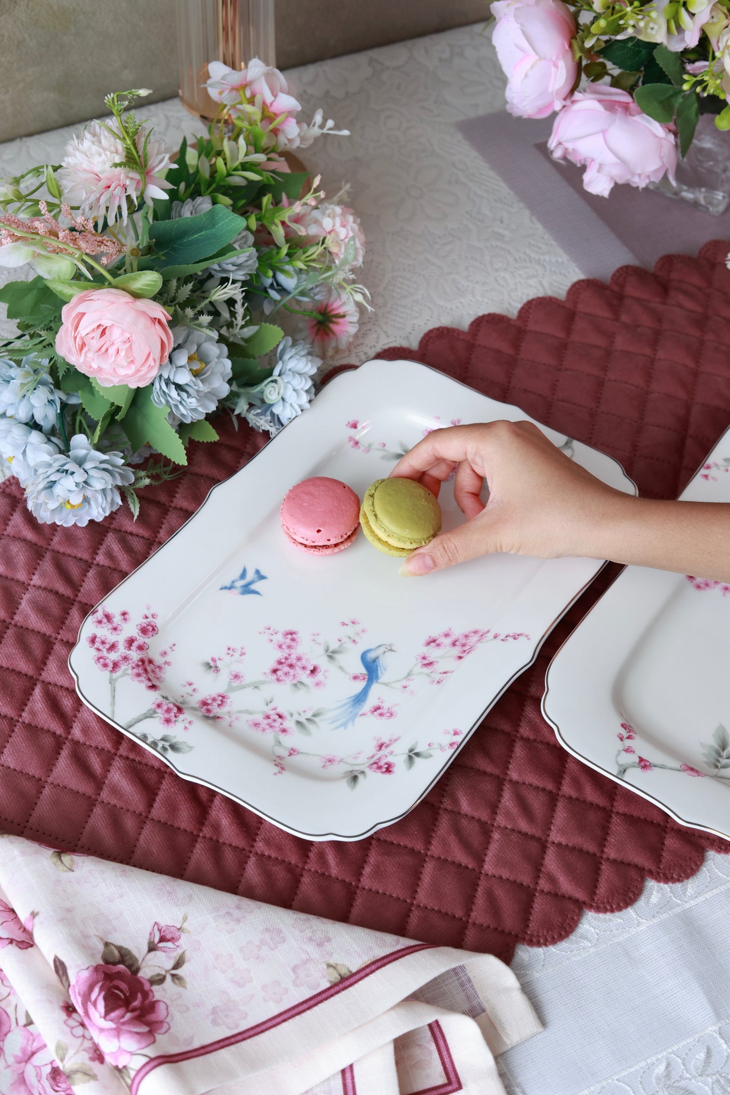 Orchid Bliss Snack Platter (Set of 2)