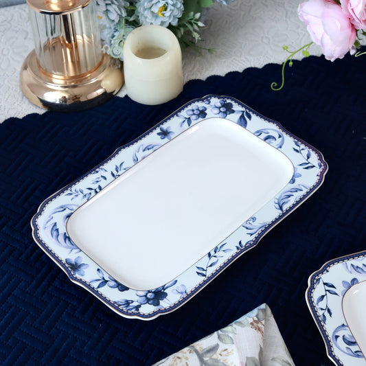 Midnight Blue Snack Platter (Set of 2)
