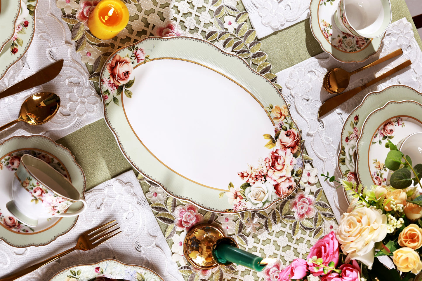 Pistachio Green 42 Pcs Dinner Set