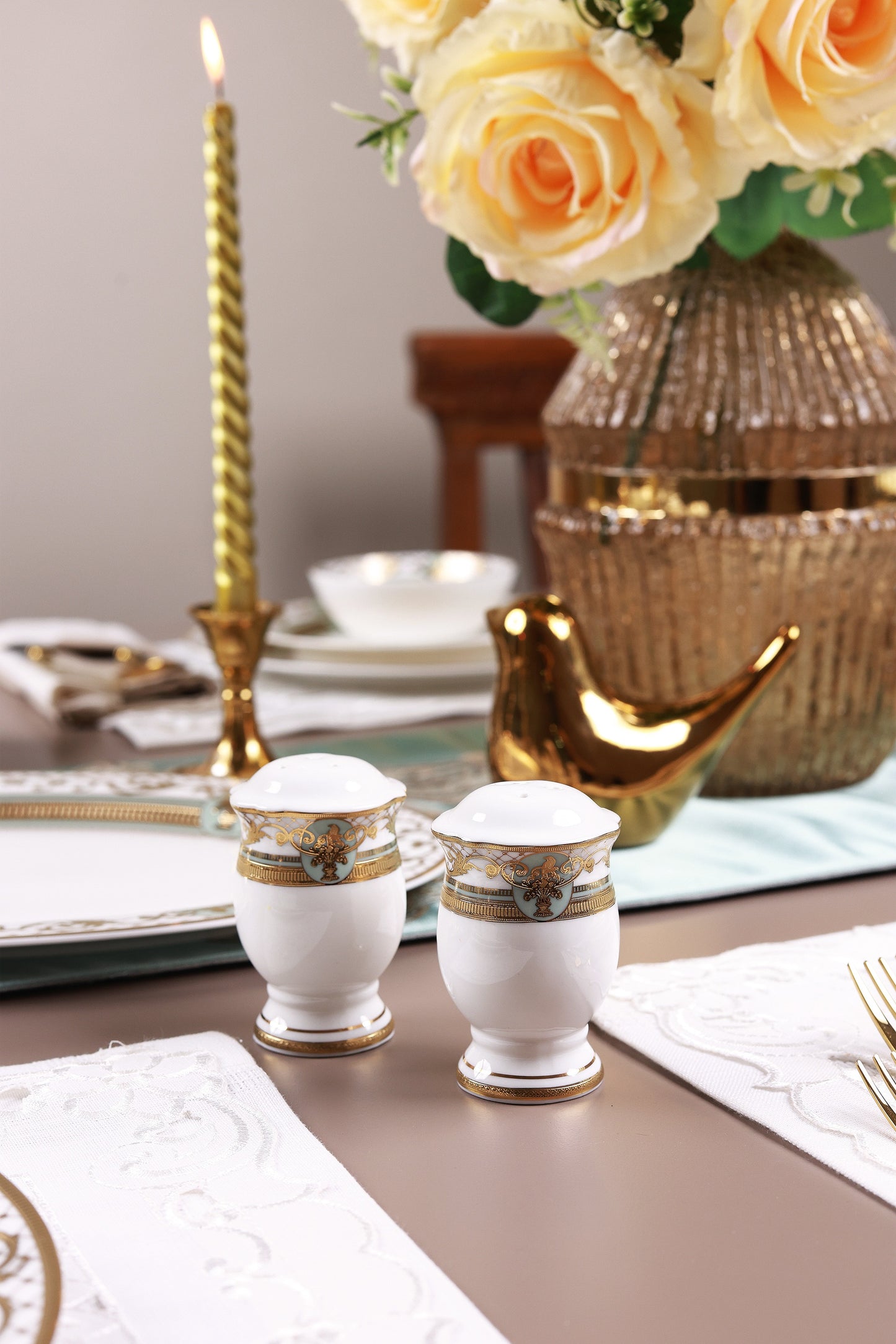 Palace Verde 36 Pcs Dinner Set (Palace Collection, 24K Embossed Gold)