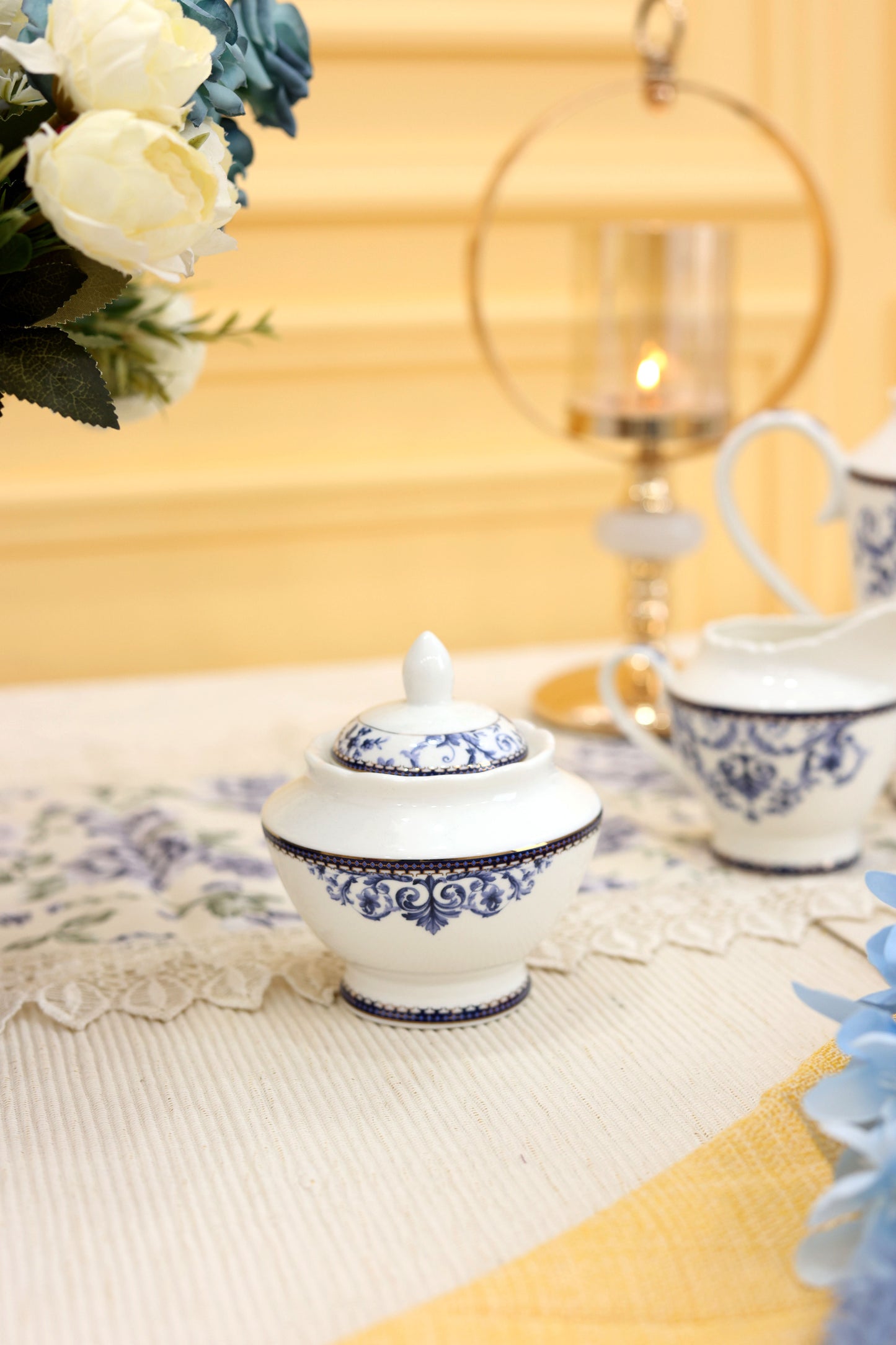 Midnight Blue 15 Pcs Tea Set (Vintage Collection)