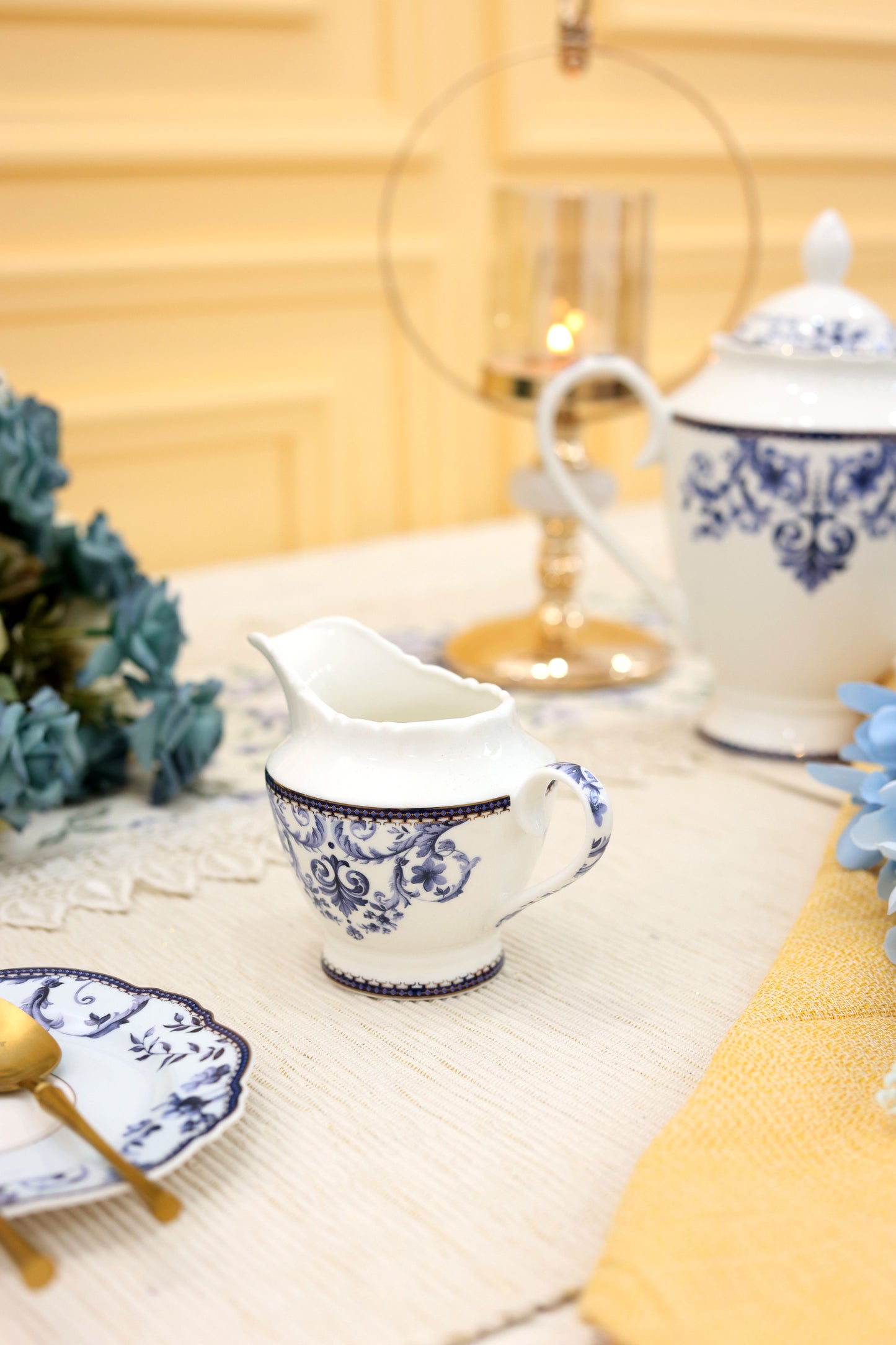 Midnight Blue 15 Pcs Tea Set (Vintage Collection)