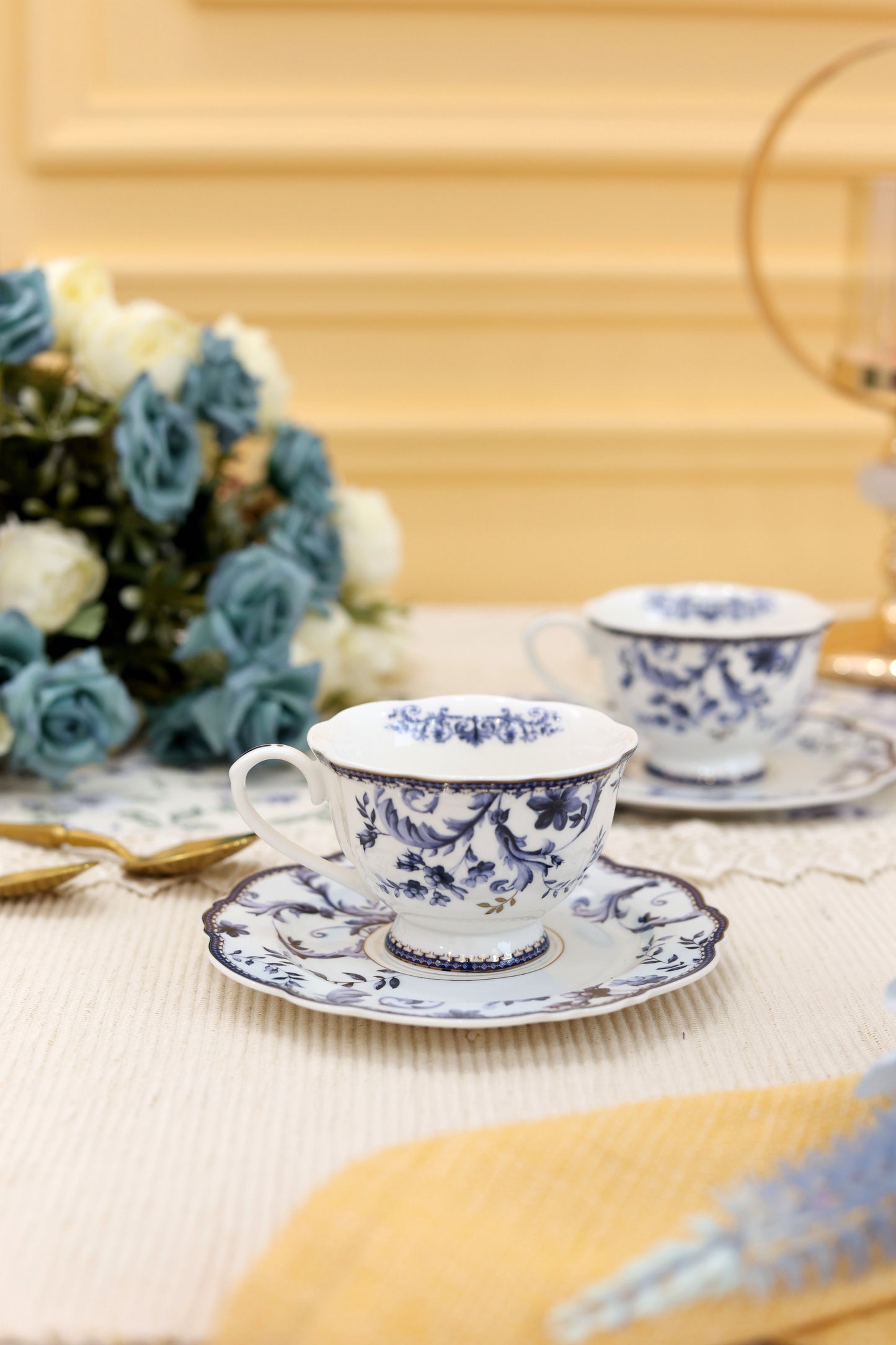 Midnight Blue 15 Pcs Tea Set (Vintage Collection)