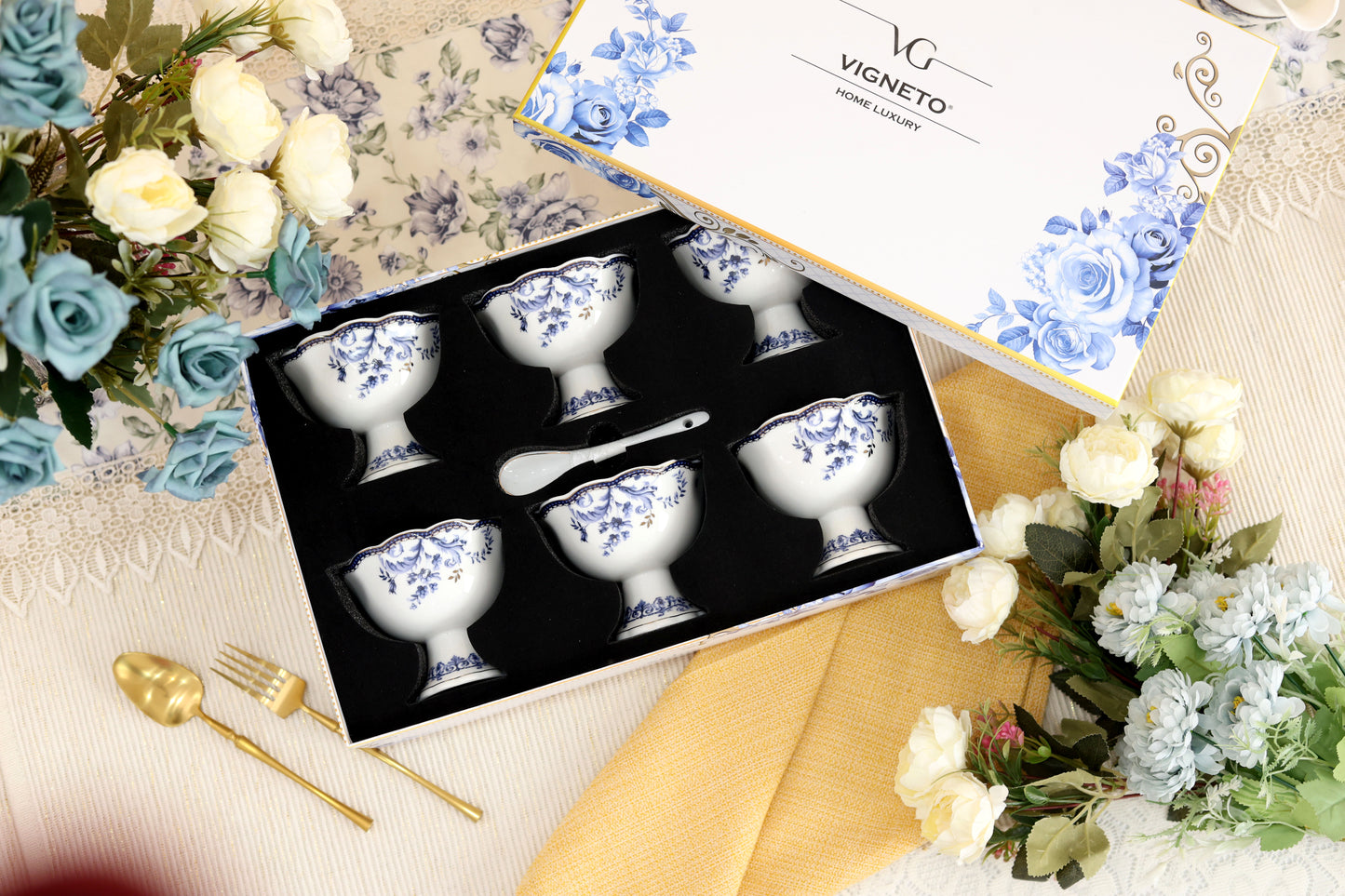 Midnight Blue Dessert Cups (Set of 6)