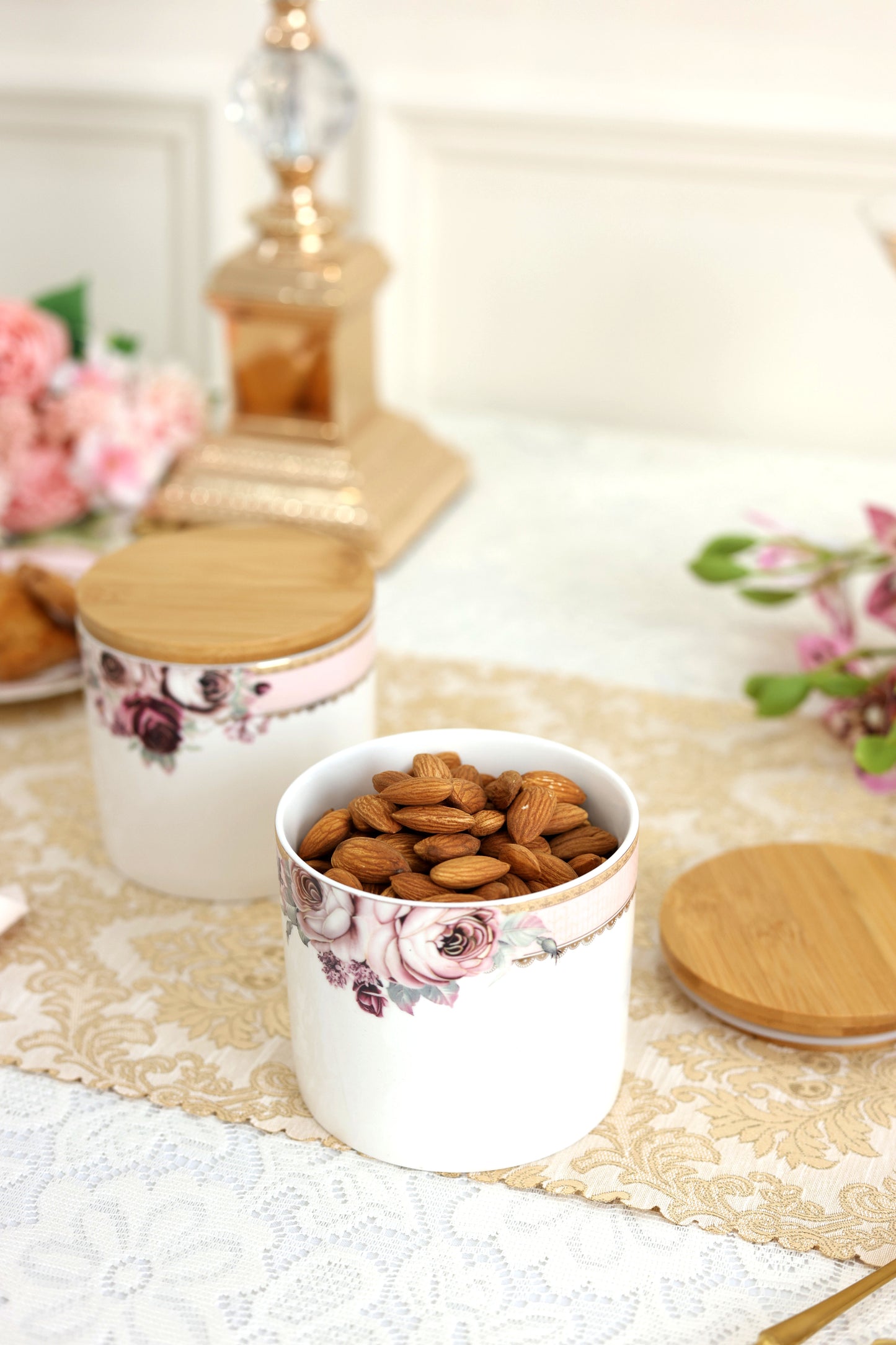 Rose Garden Canister (1 Pc)
