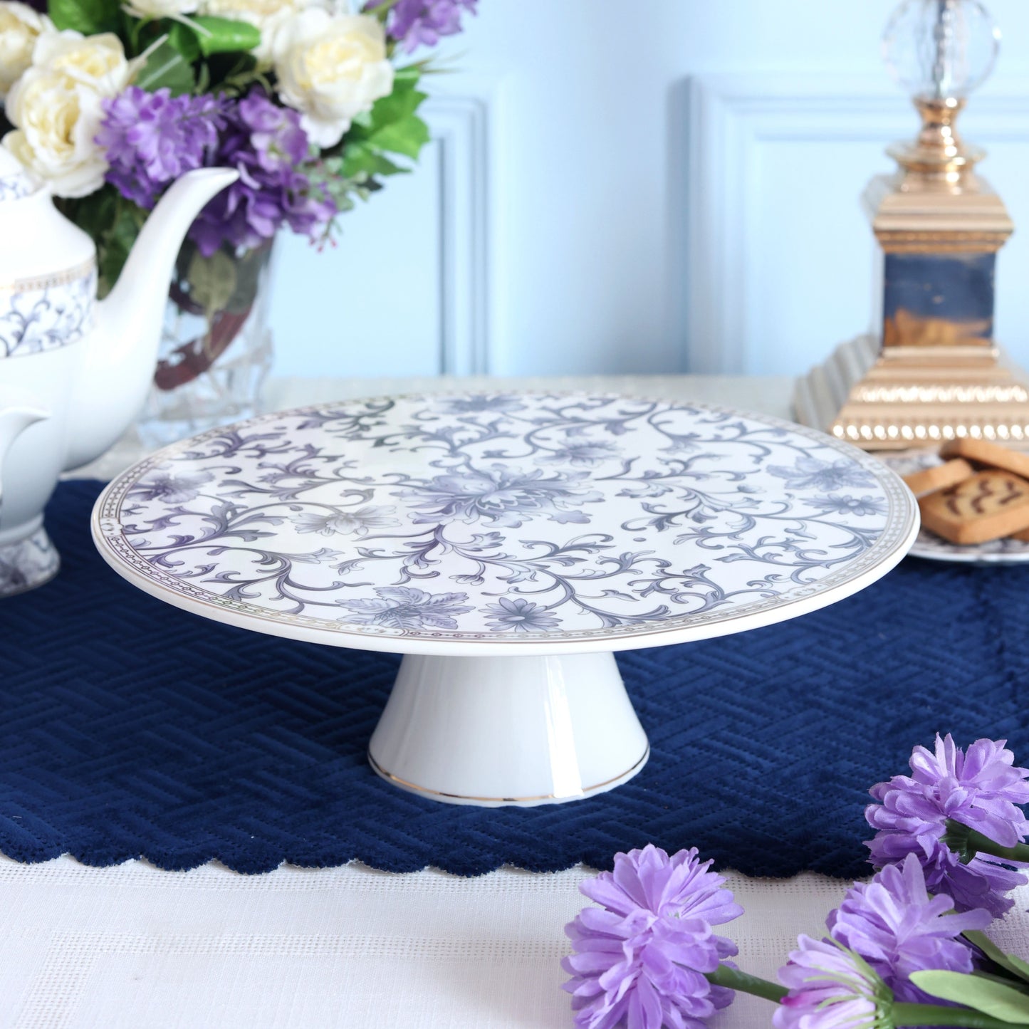 Royal Blue Cake Stand