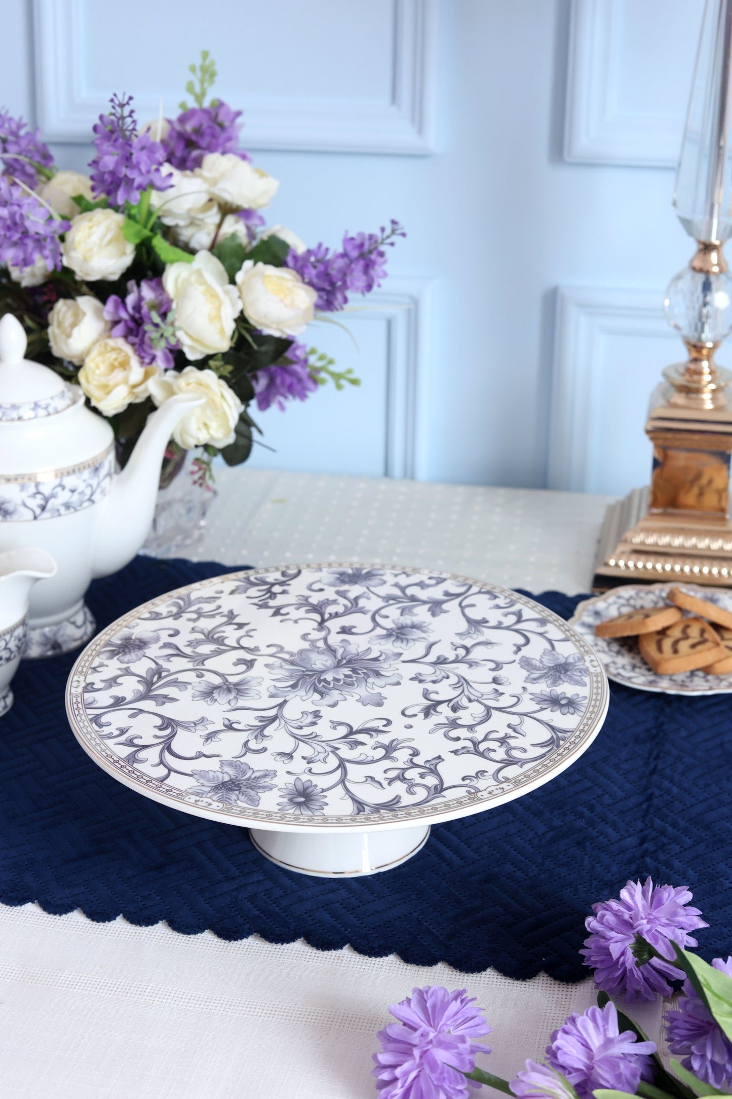 Royal Blue Cake Stand