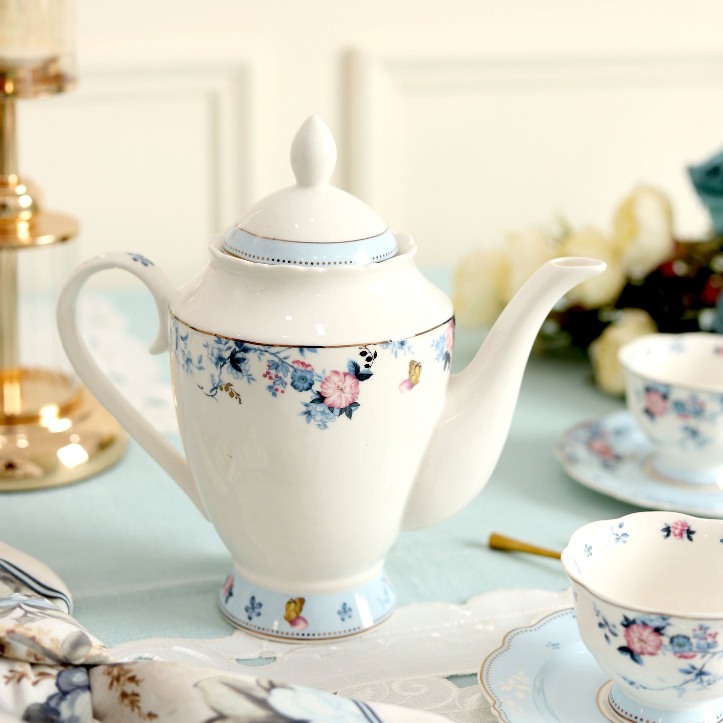 Spring Meadows 15 Pcs Tea Set (Vintage Collection)